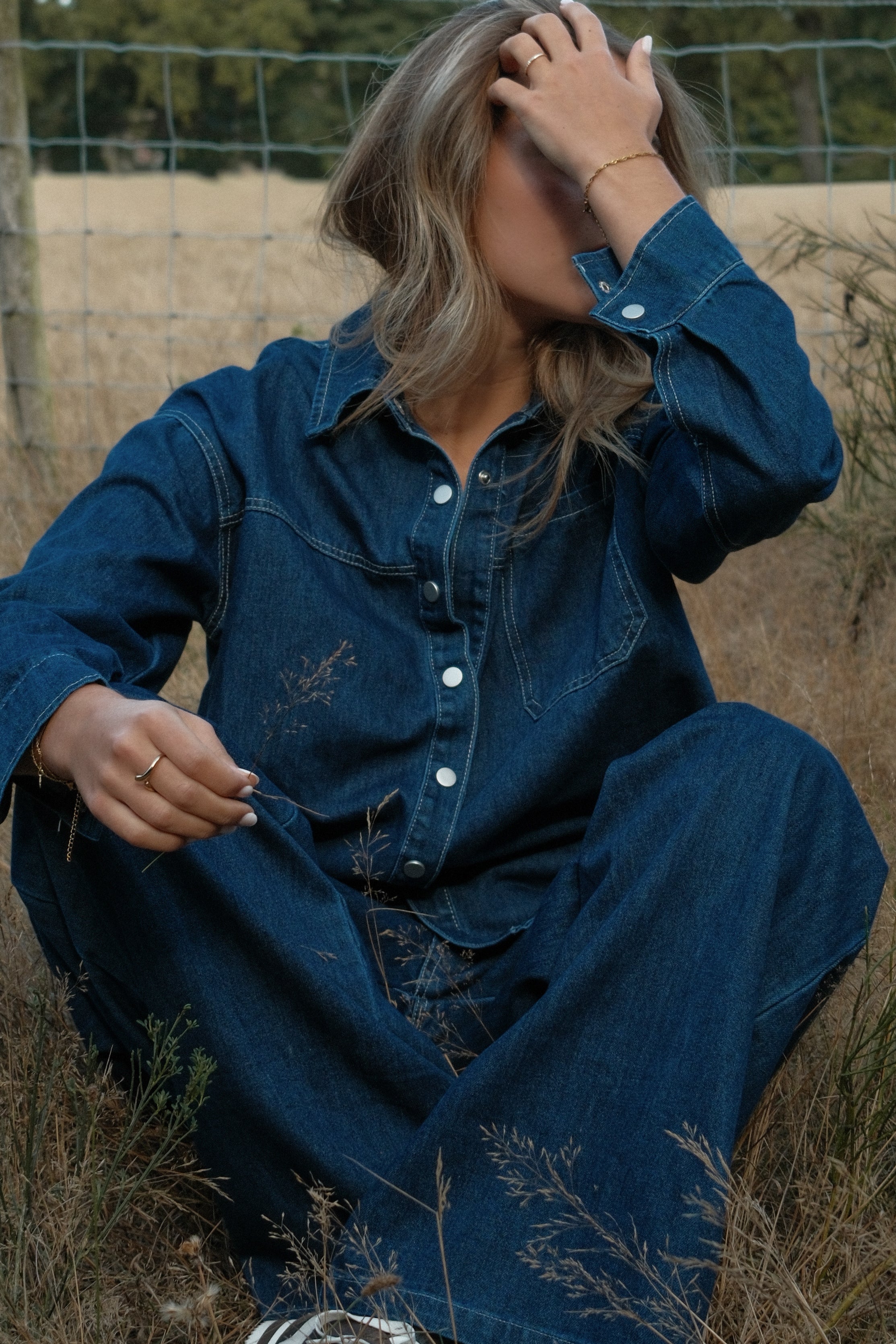THE DENIM VIENNA SET - BLOUSE