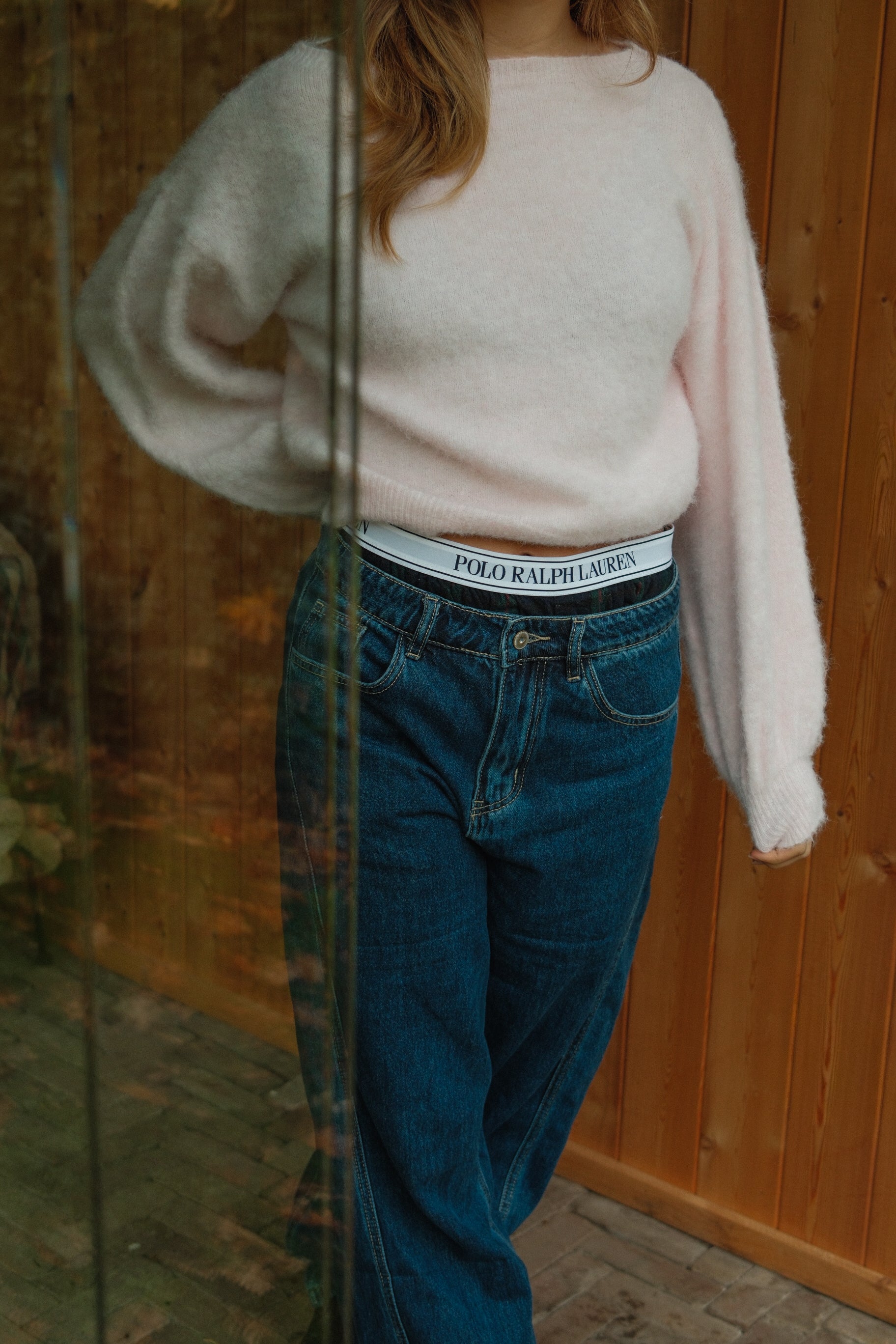 OFF SHOULDER KNIT BABY PINK