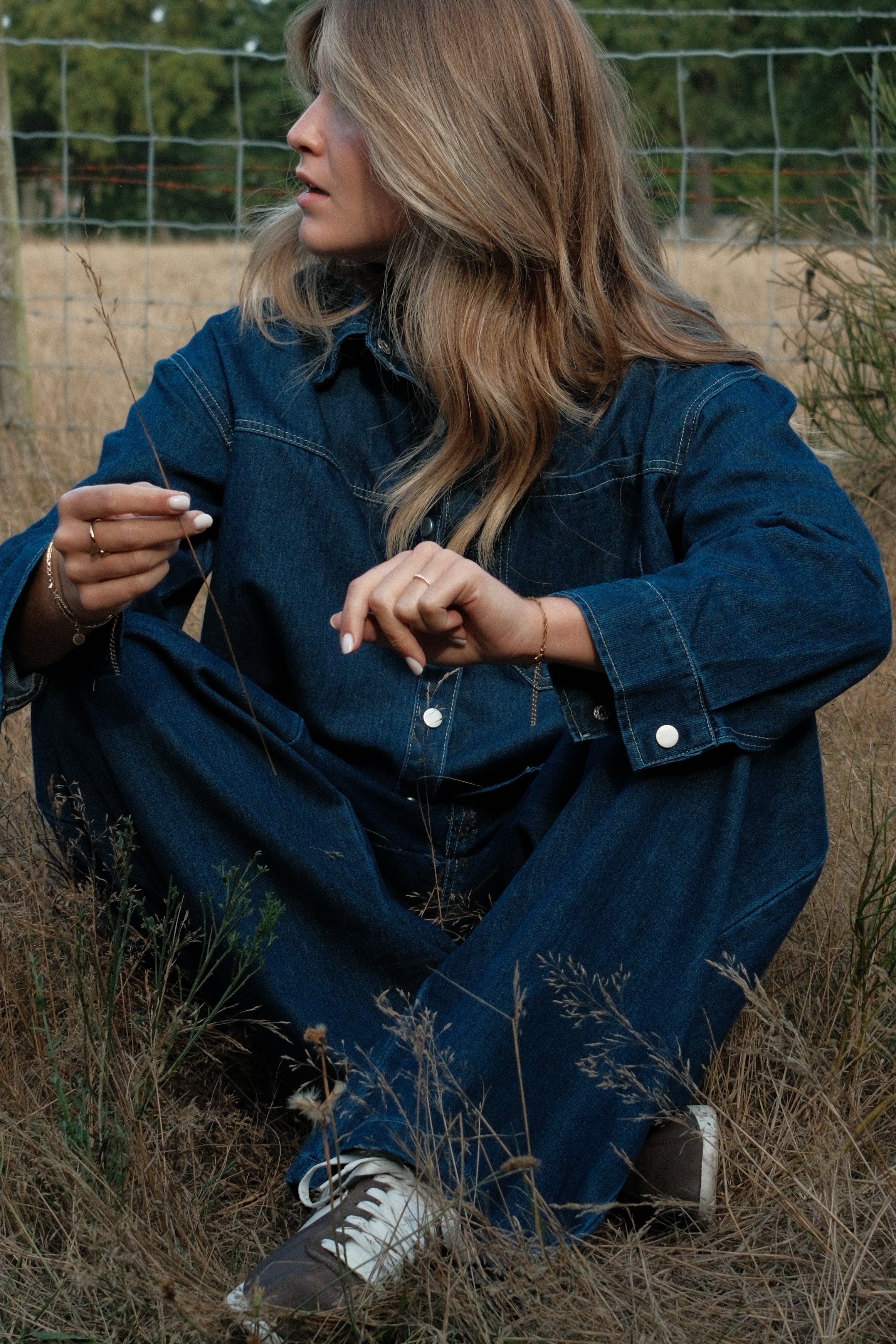 THE DENIM VIENNA SET - BLOUSE