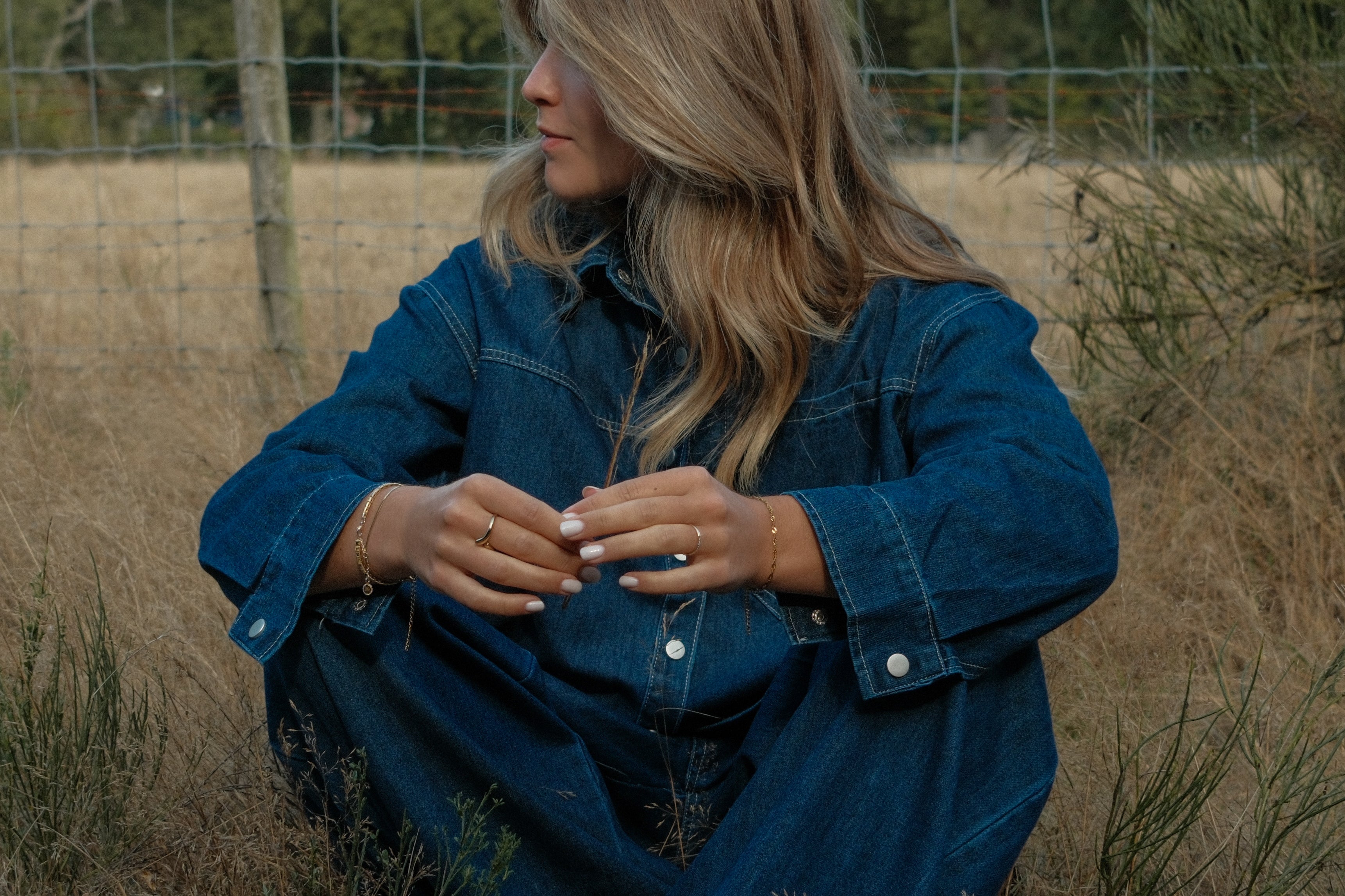 THE DENIM VIENNA SET - BLOUSE