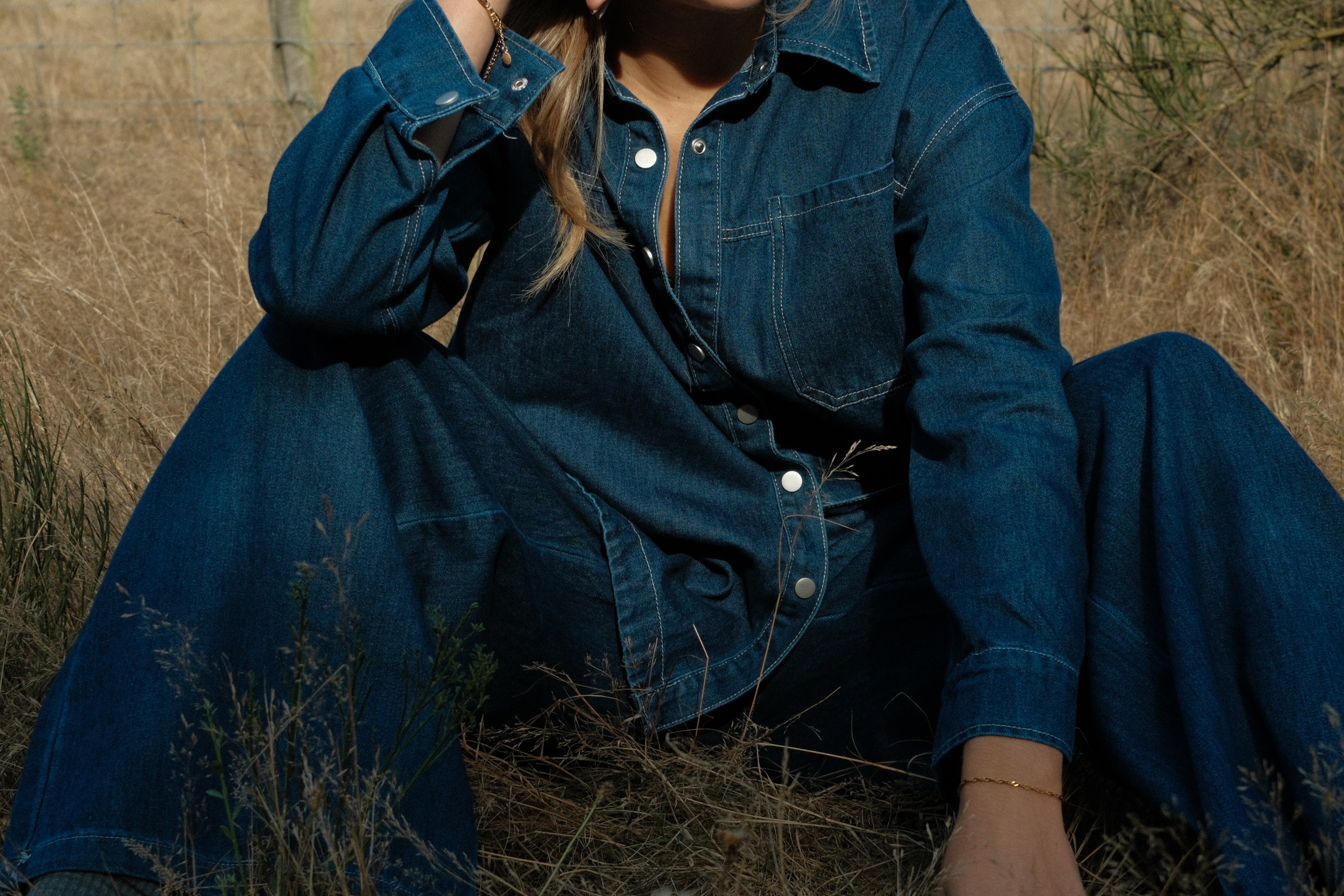 THE DENIM VIENNA SET - BLOUSE