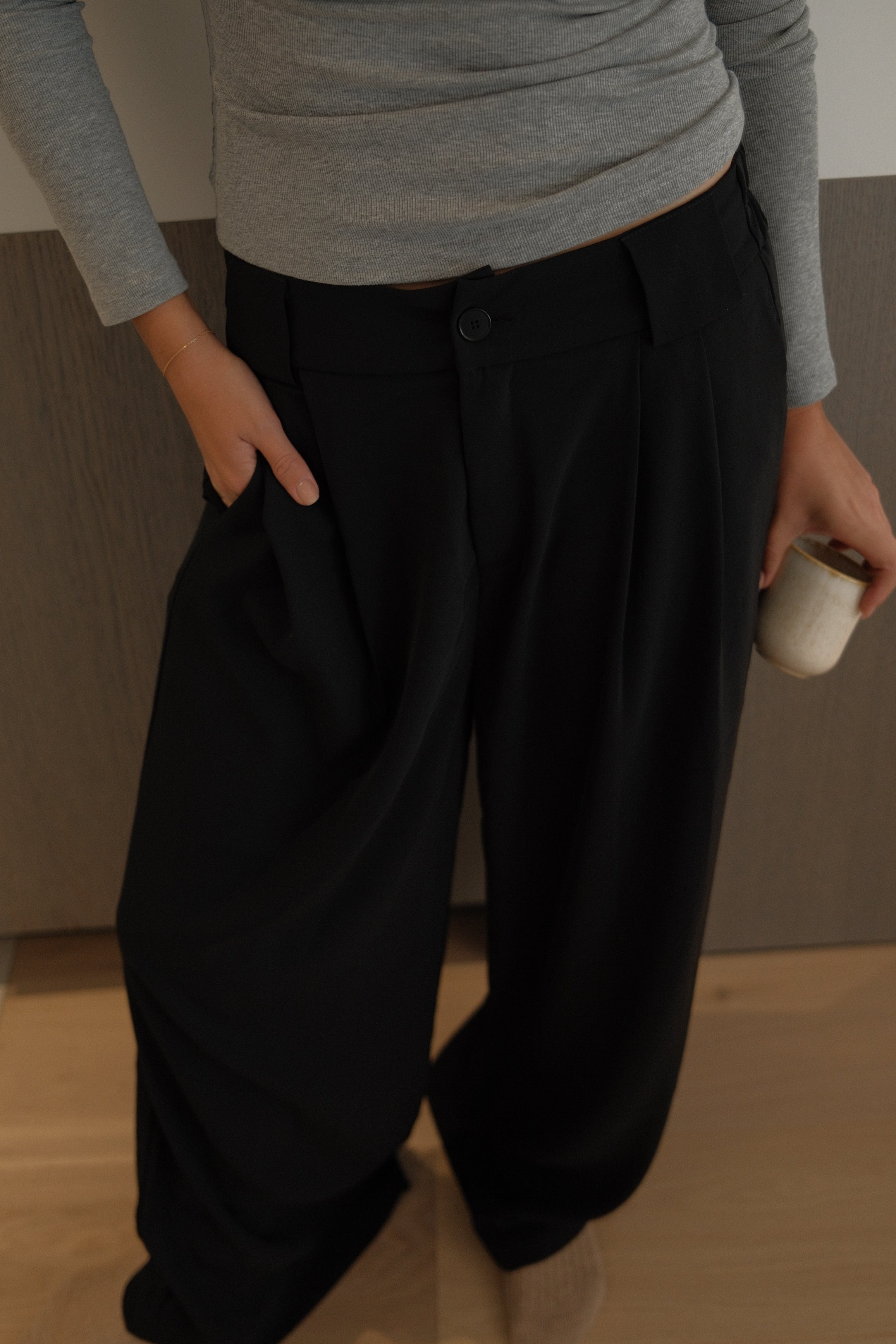 WIDE NOLA PANTALON BLACK
