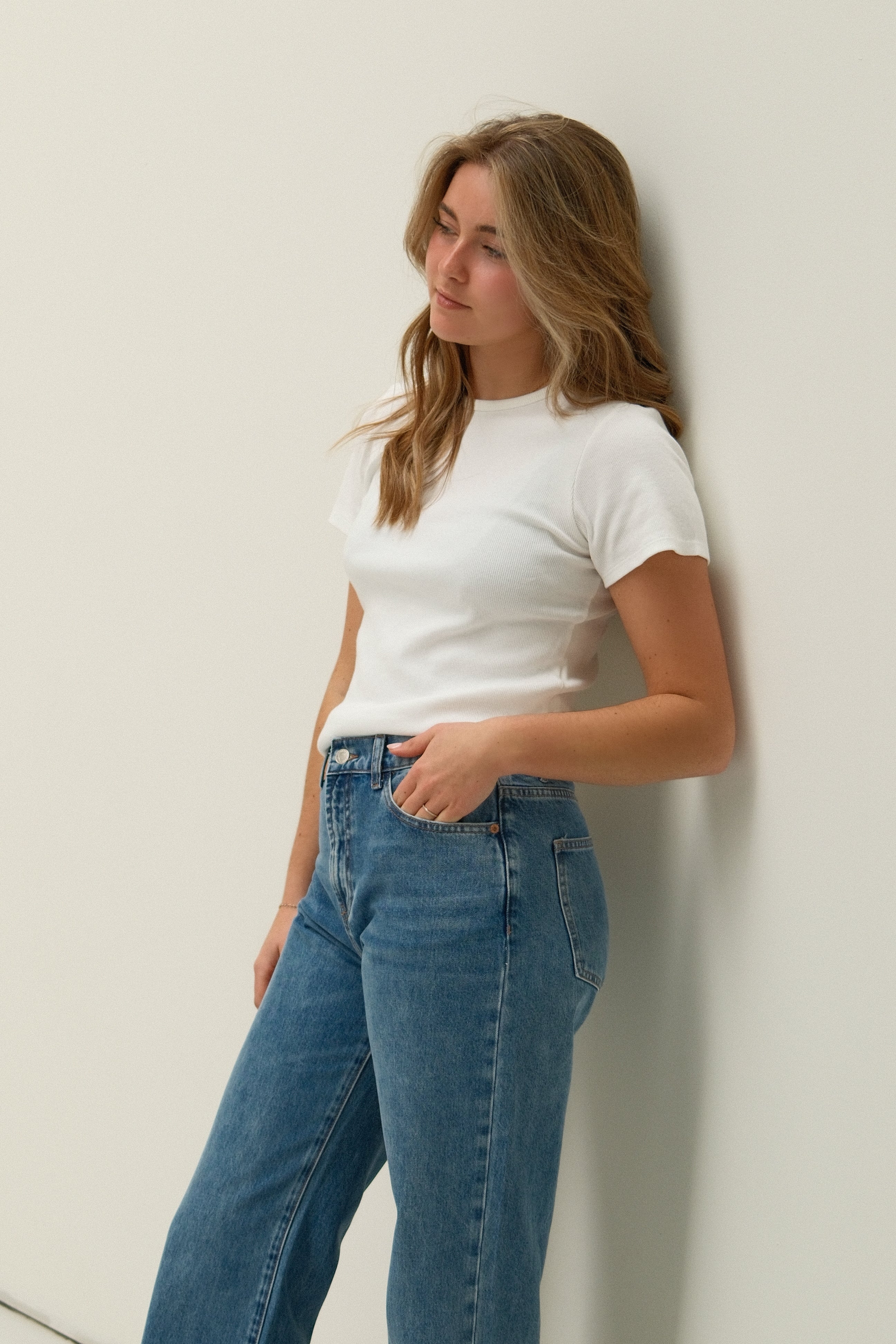 BASIC COTTON T-SHIRT OFF-WHITE