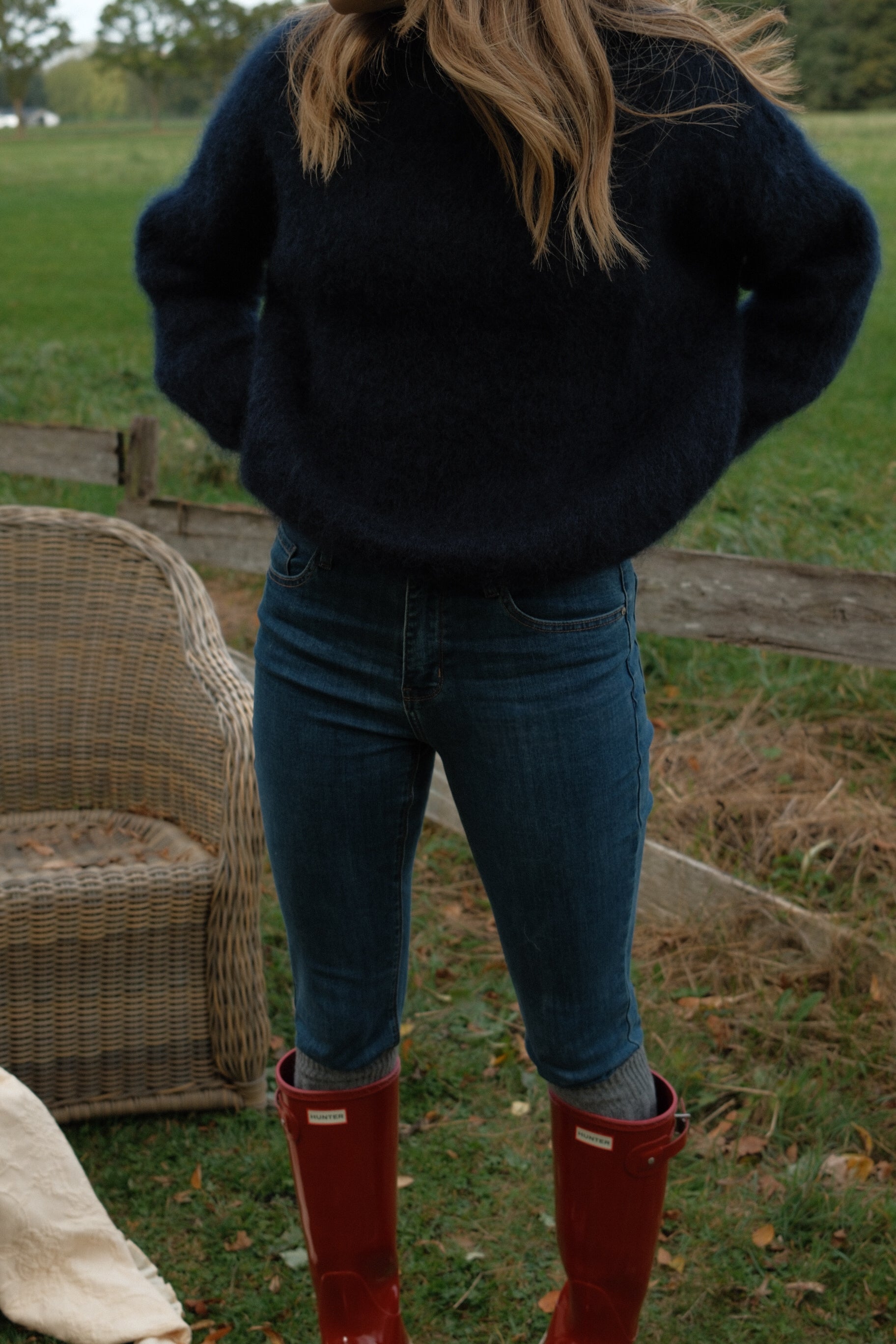 THE MOHAIR ELISE KNIT NAVY