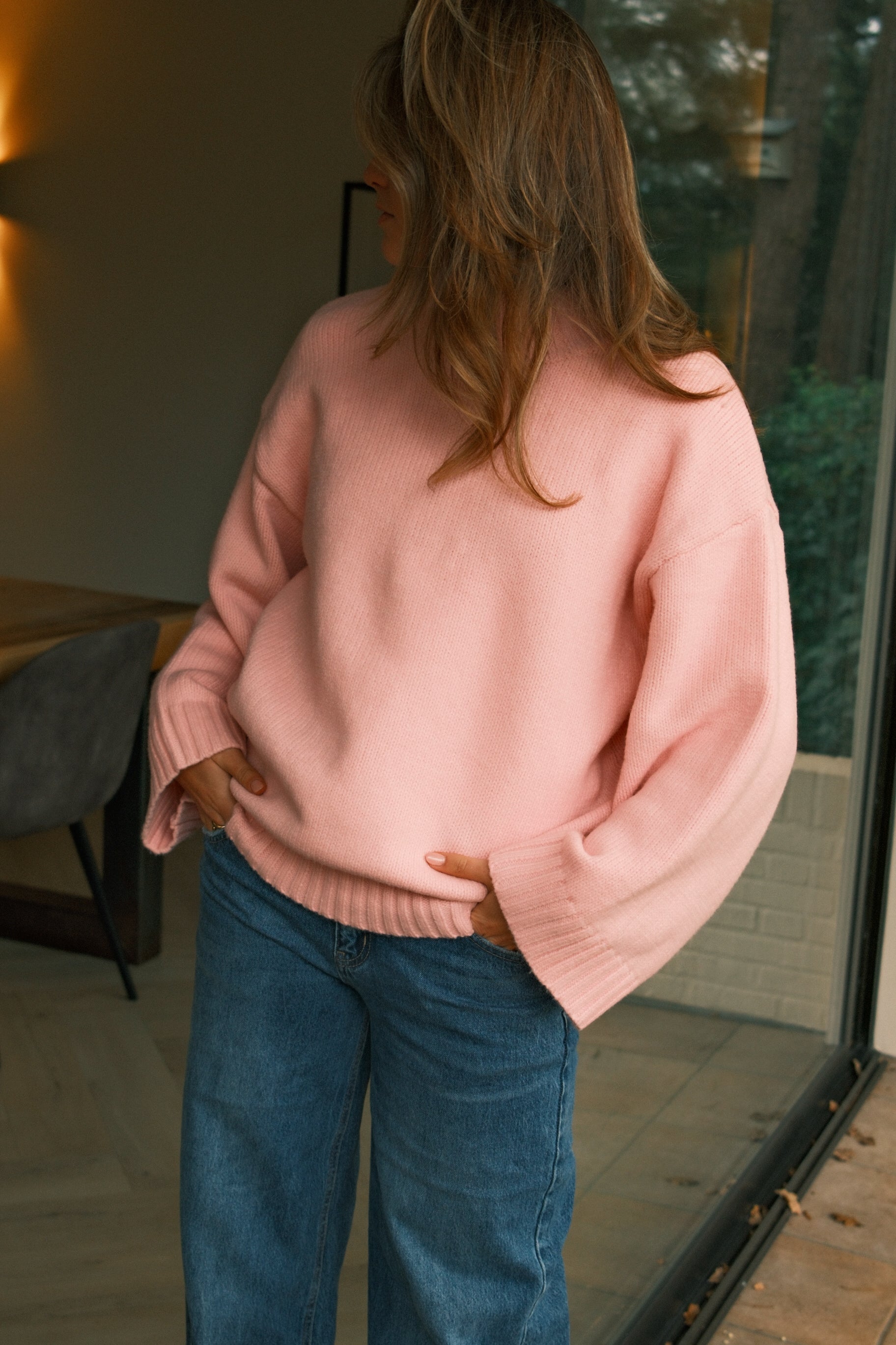 VIENNA COL KNIT BABY PINK