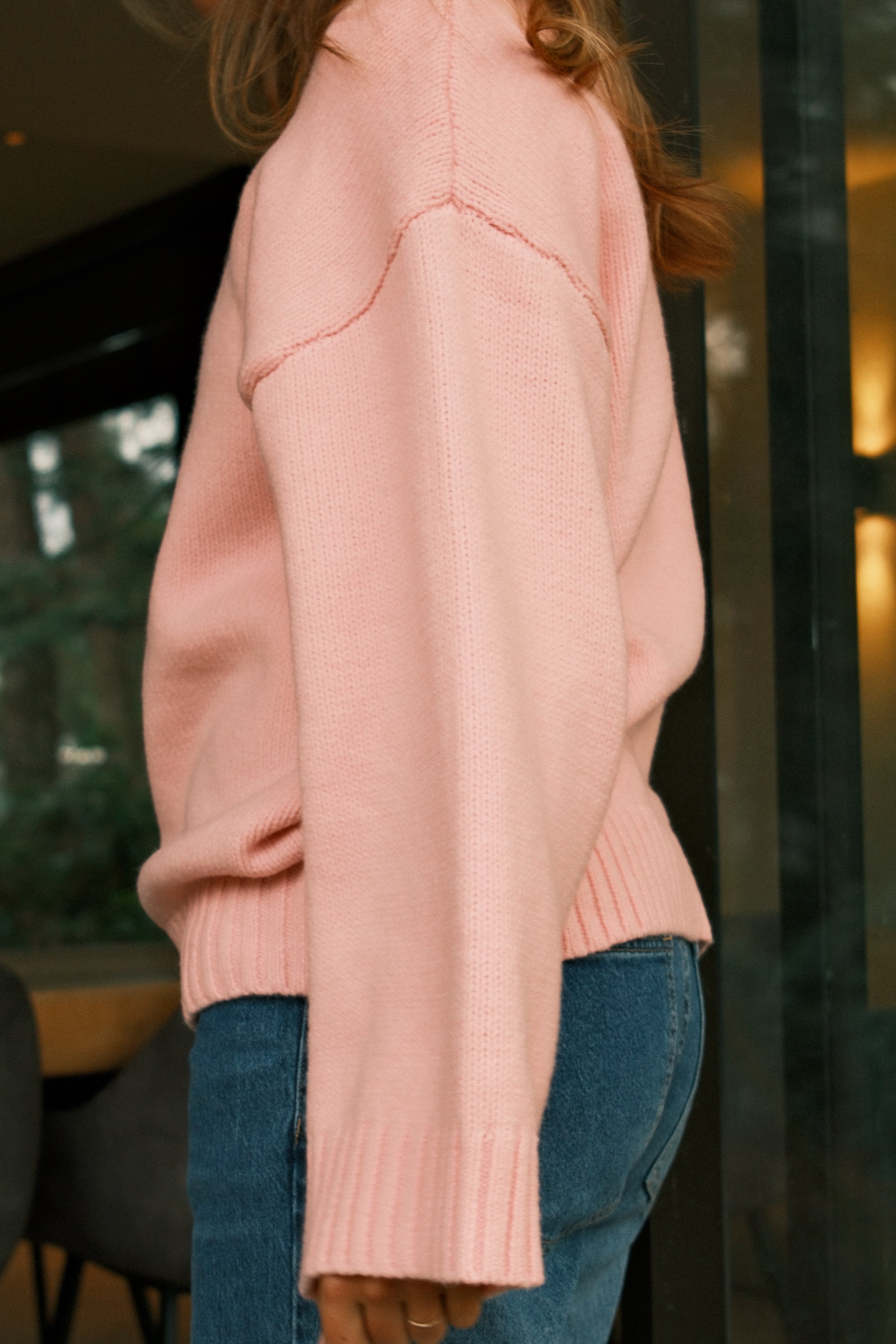 VIENNA COL KNIT BABY PINK