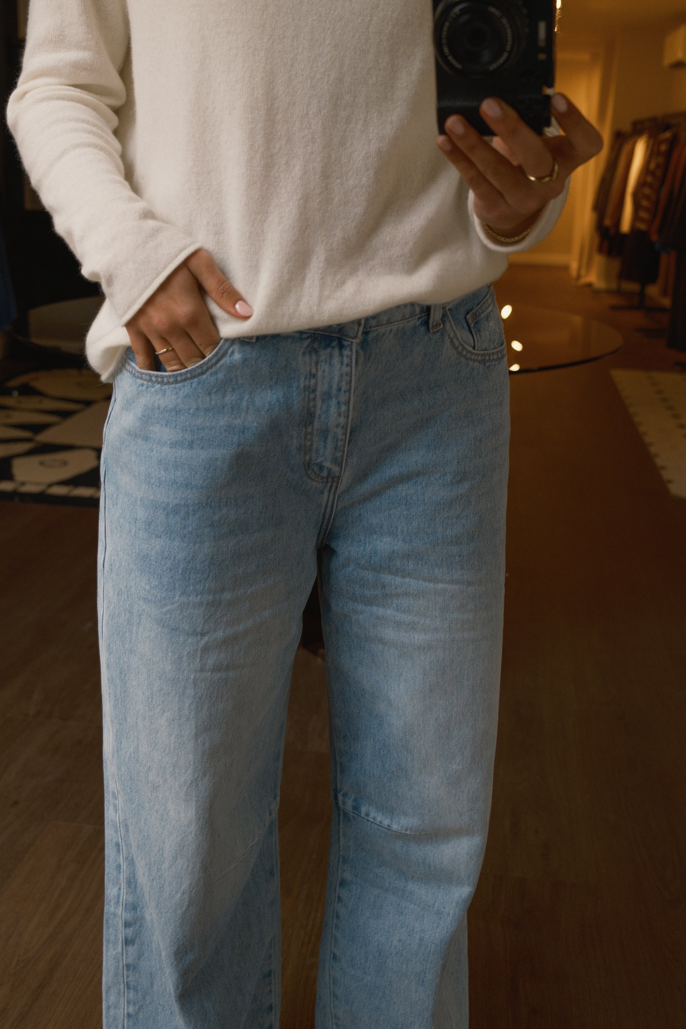 CASHMERE WOOLMIX KNIT ECRU