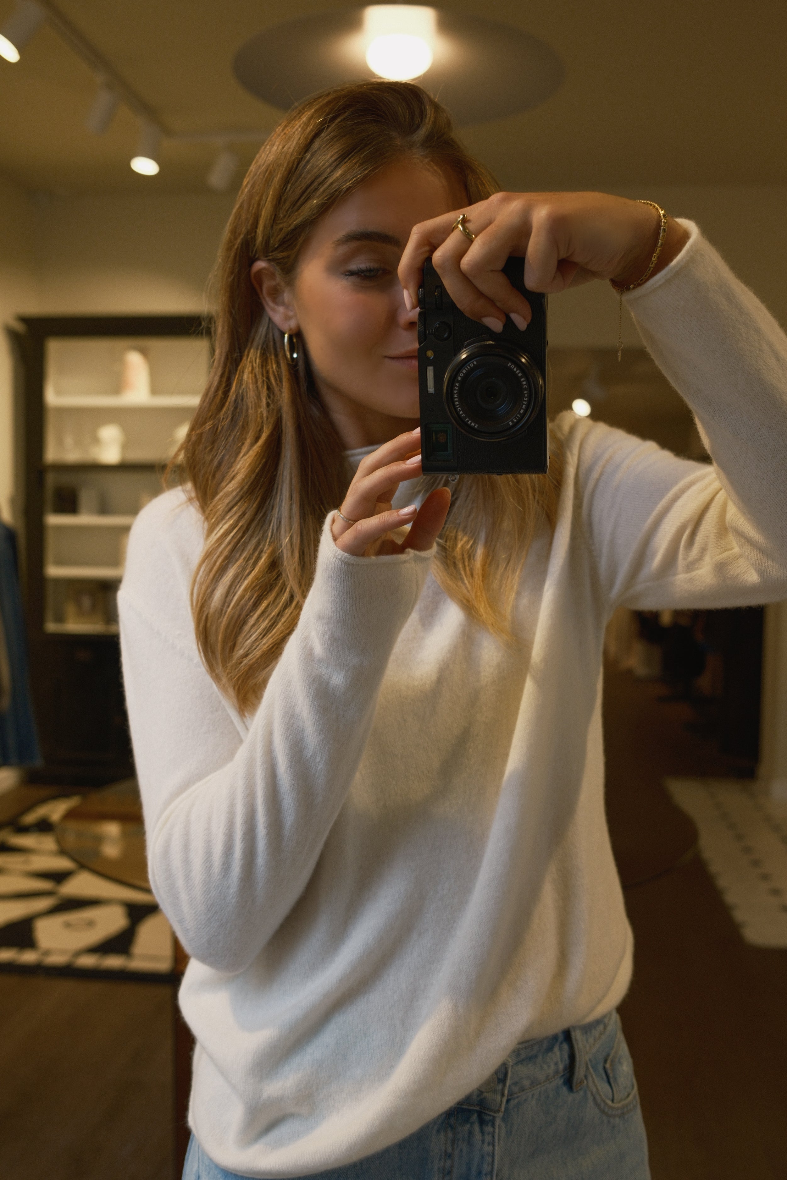 CASHMERE WOOLMIX KNIT ECRU