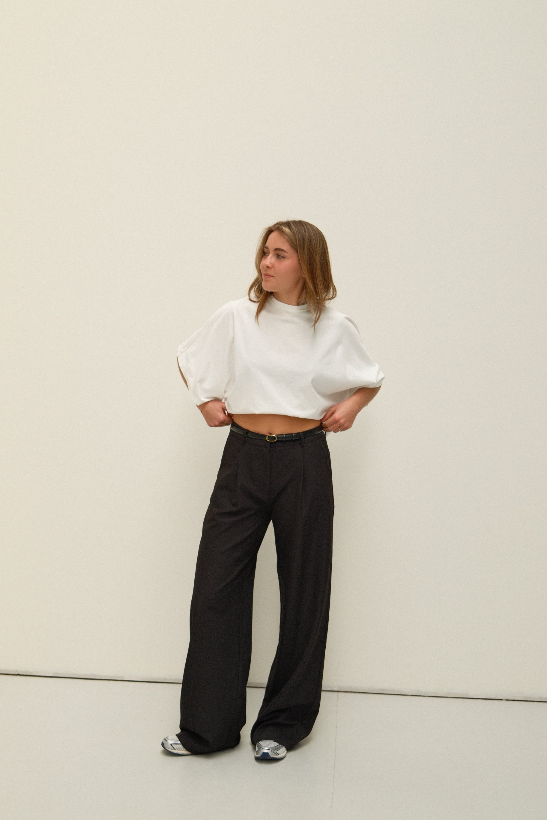 WIDE SLEEVE SAAR TEE WHITE