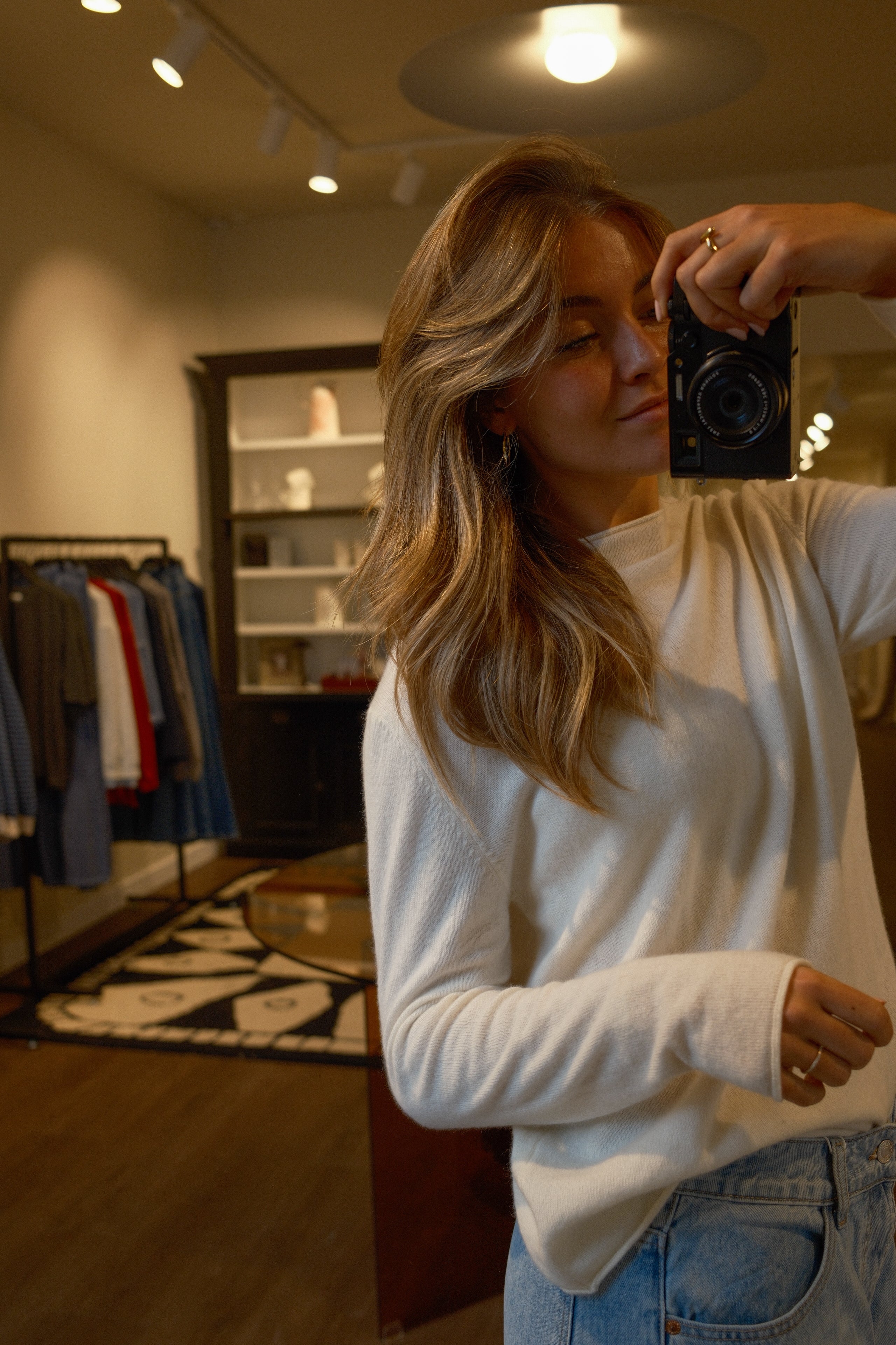 CASHMERE WOOLMIX KNIT ECRU
