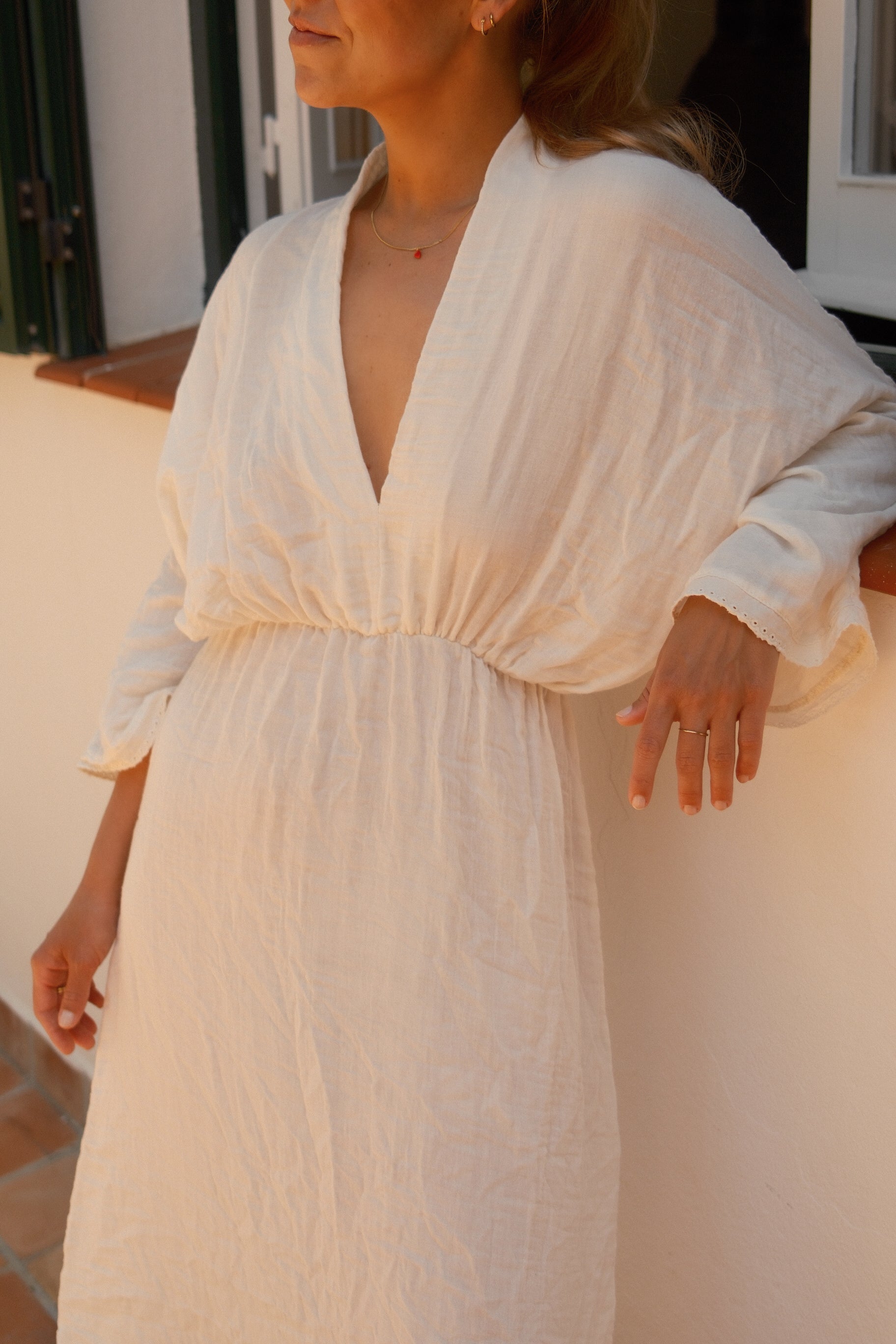 GAZELLE DRESS ECRU