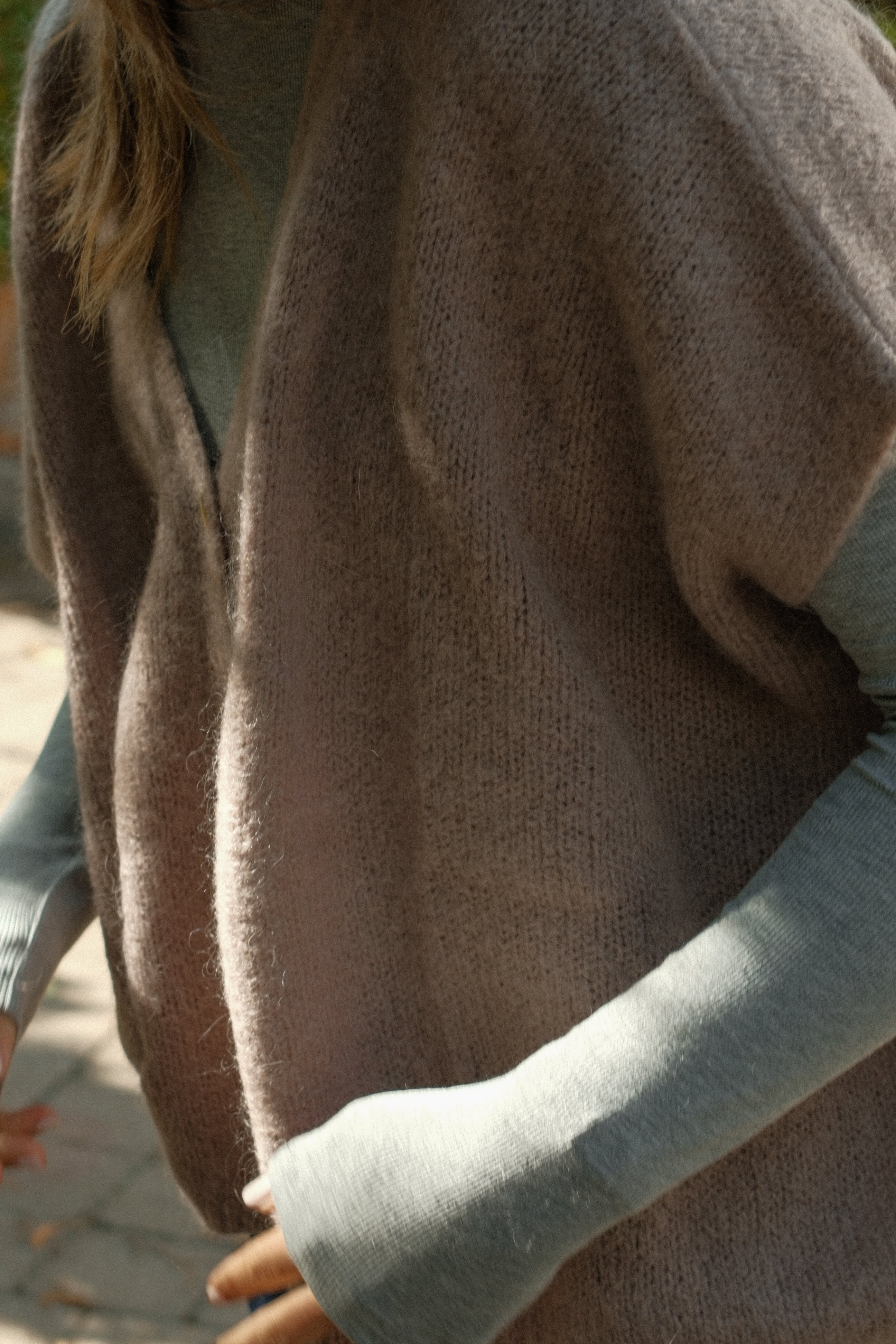 THE OVERSIZED SPENCER TAUPE