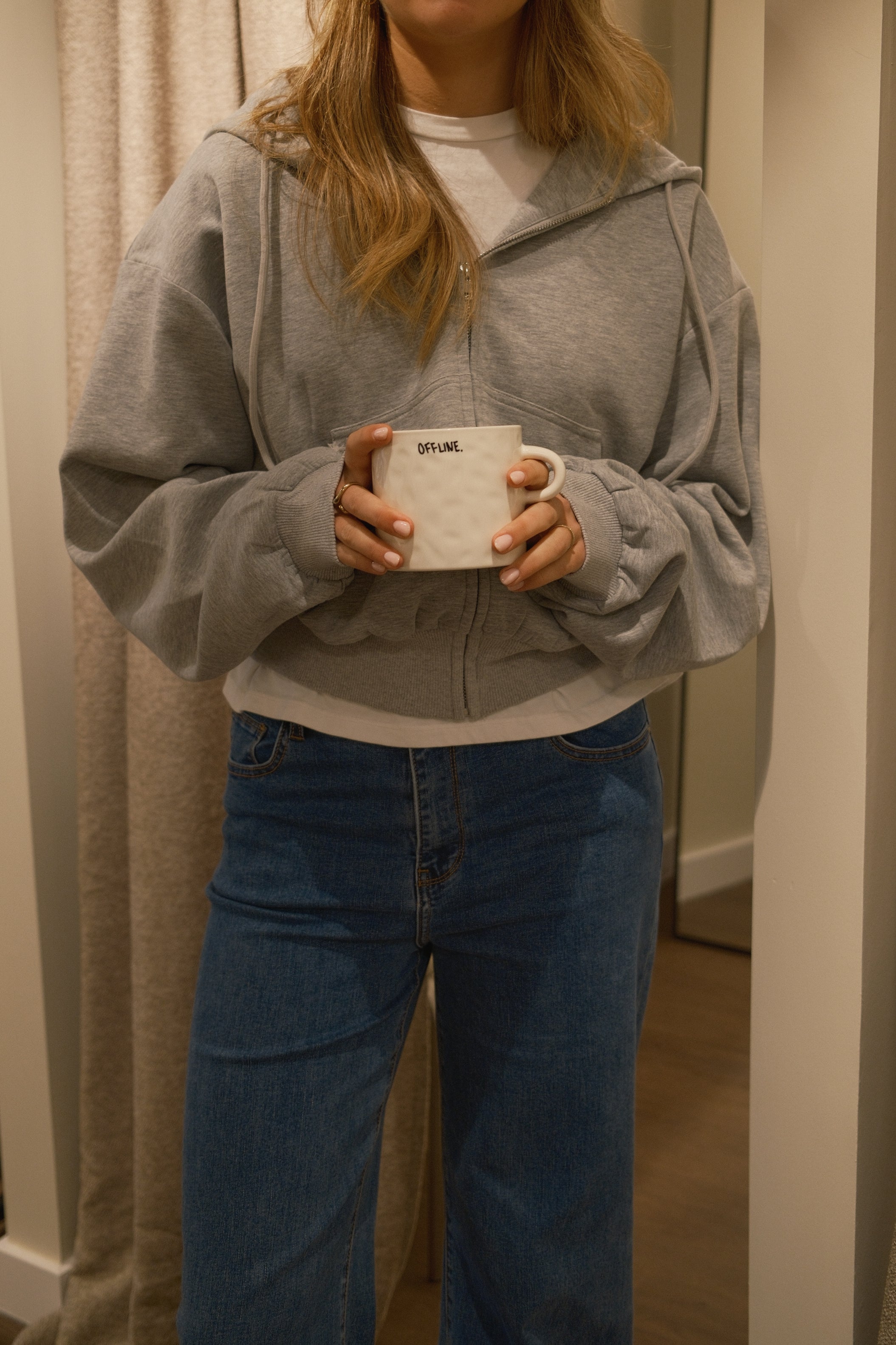 ZIP HOODIE GREY