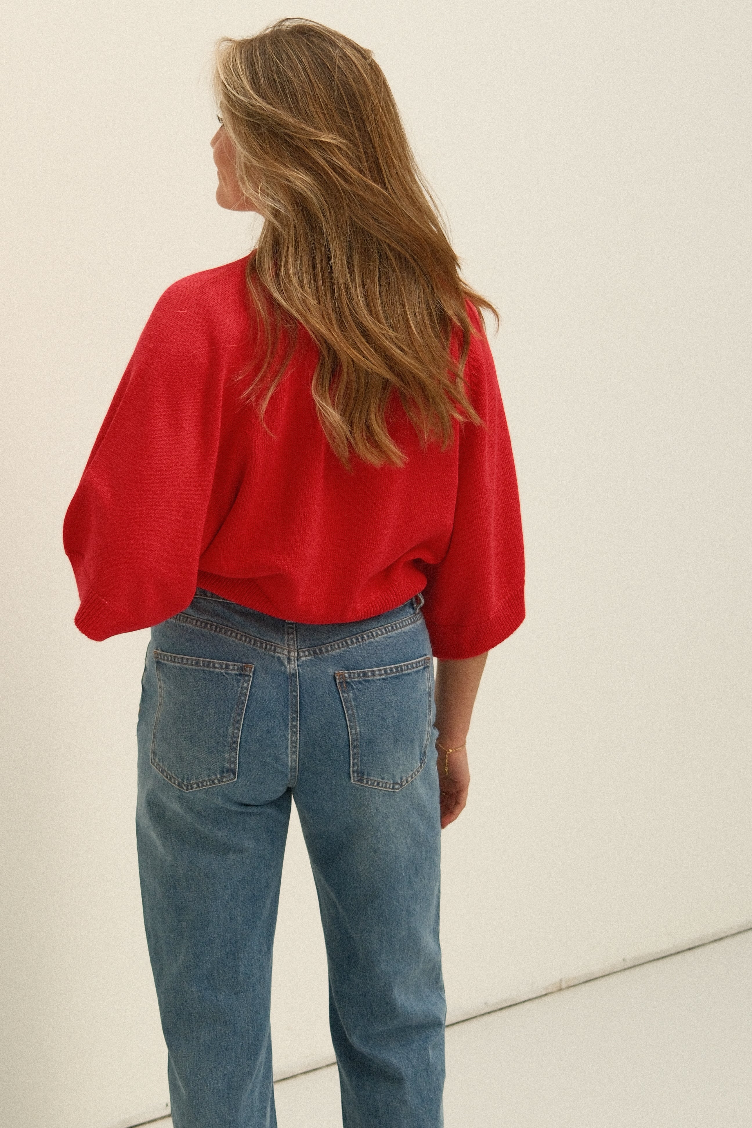 THE COTTON SAAR KNIT RED