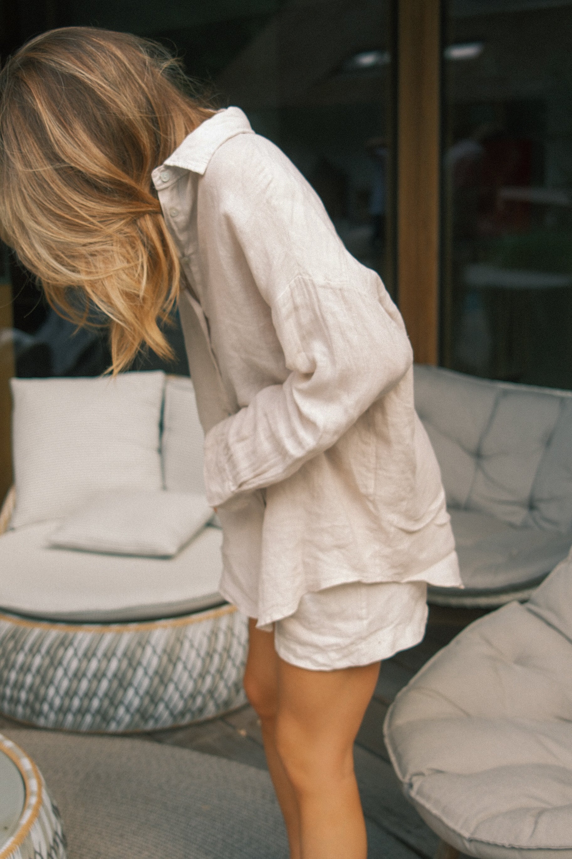 100% LINNEN CHARLIE SHORT BEIGE