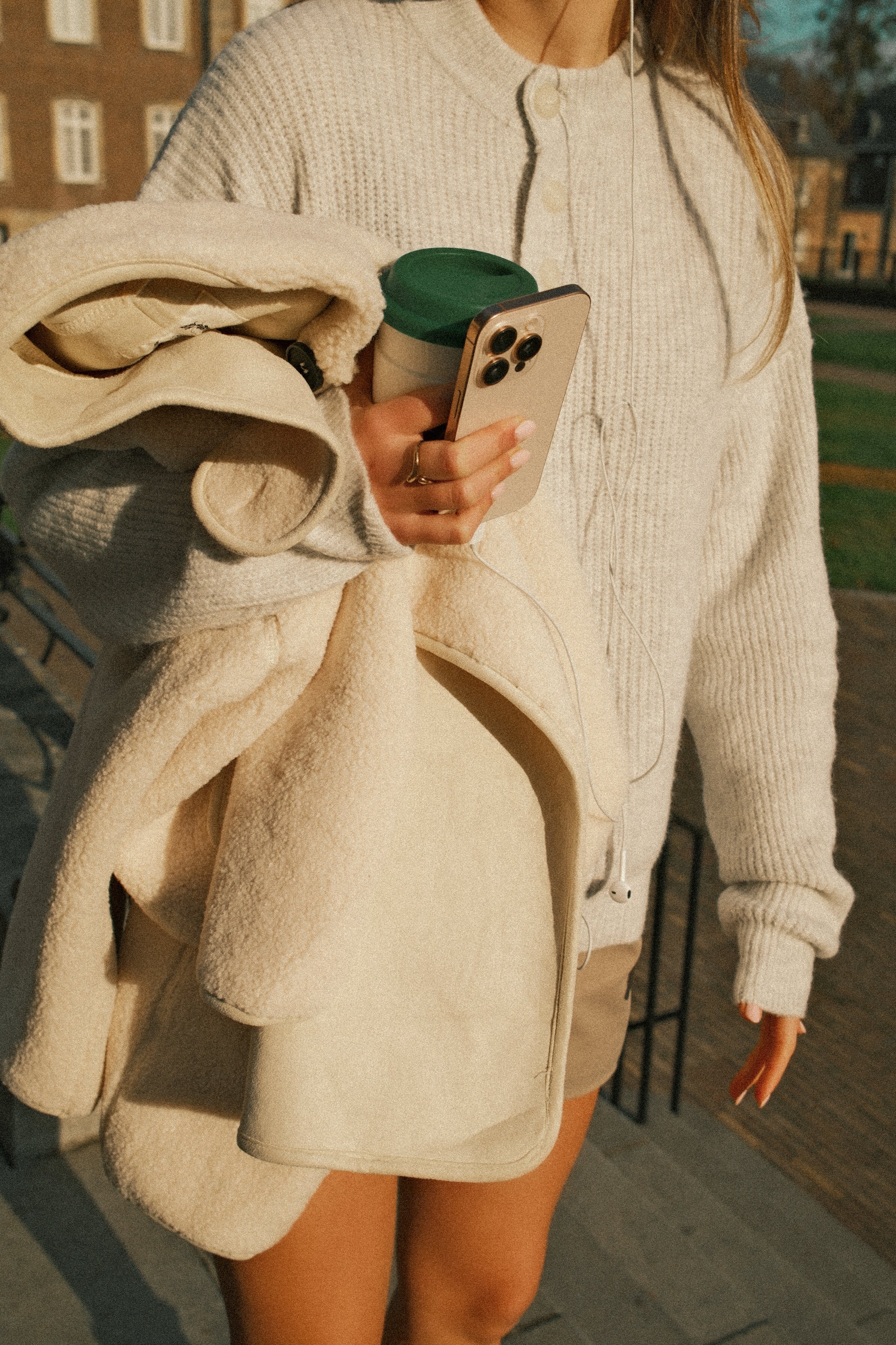 OSLO BUTTON KNIT GREY