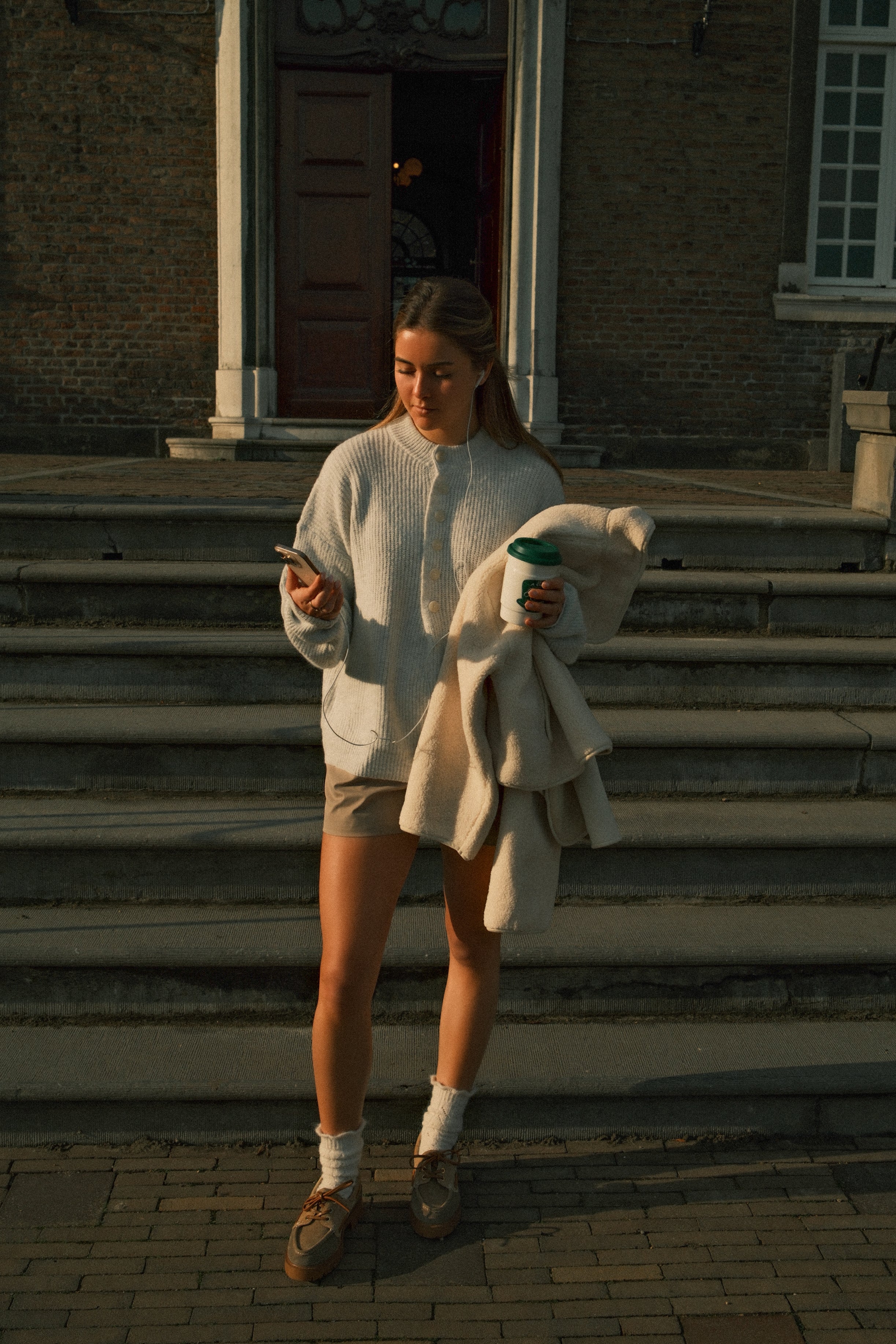 OSLO BUTTON KNIT GREY