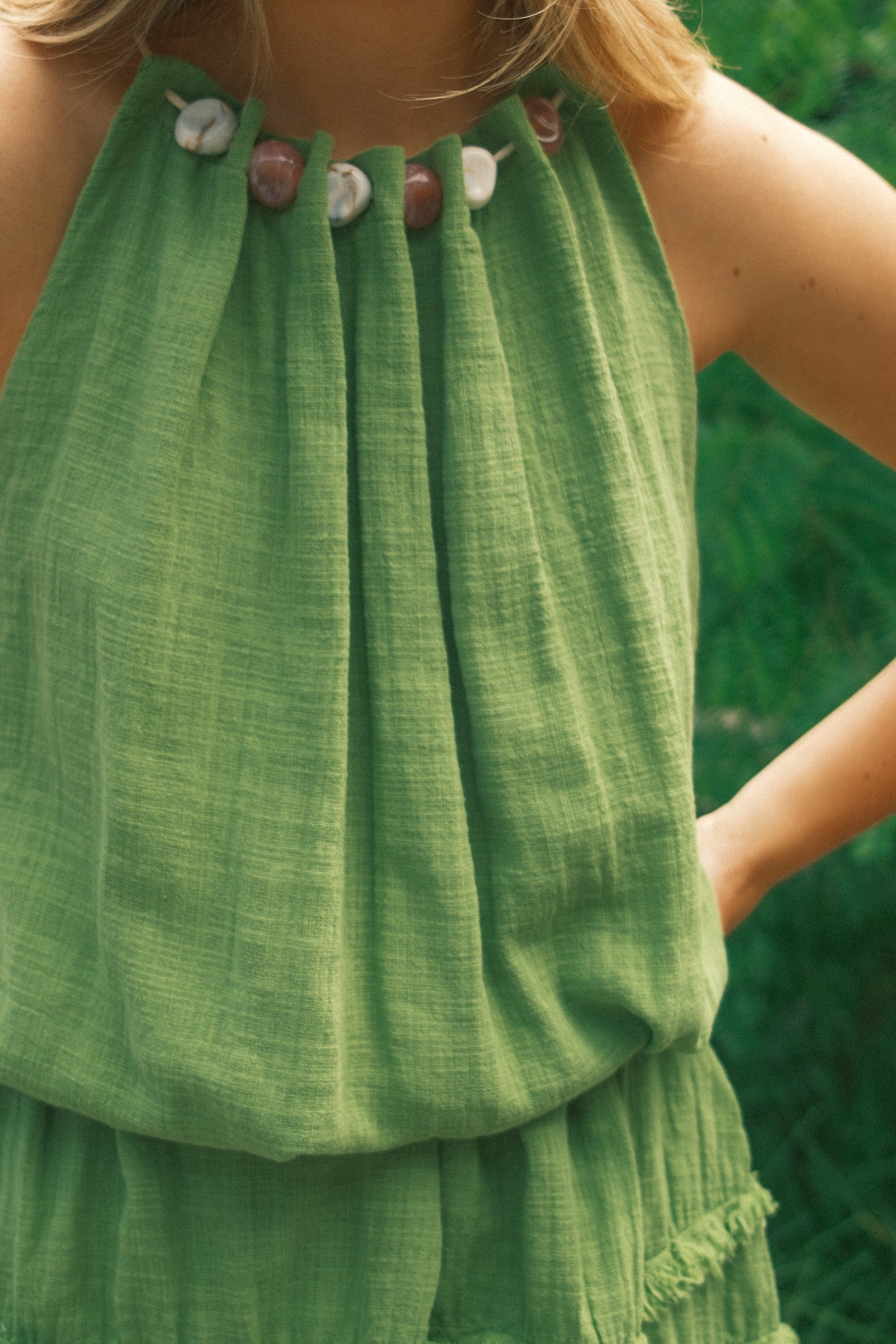 OLIVIA DRESS GREEN