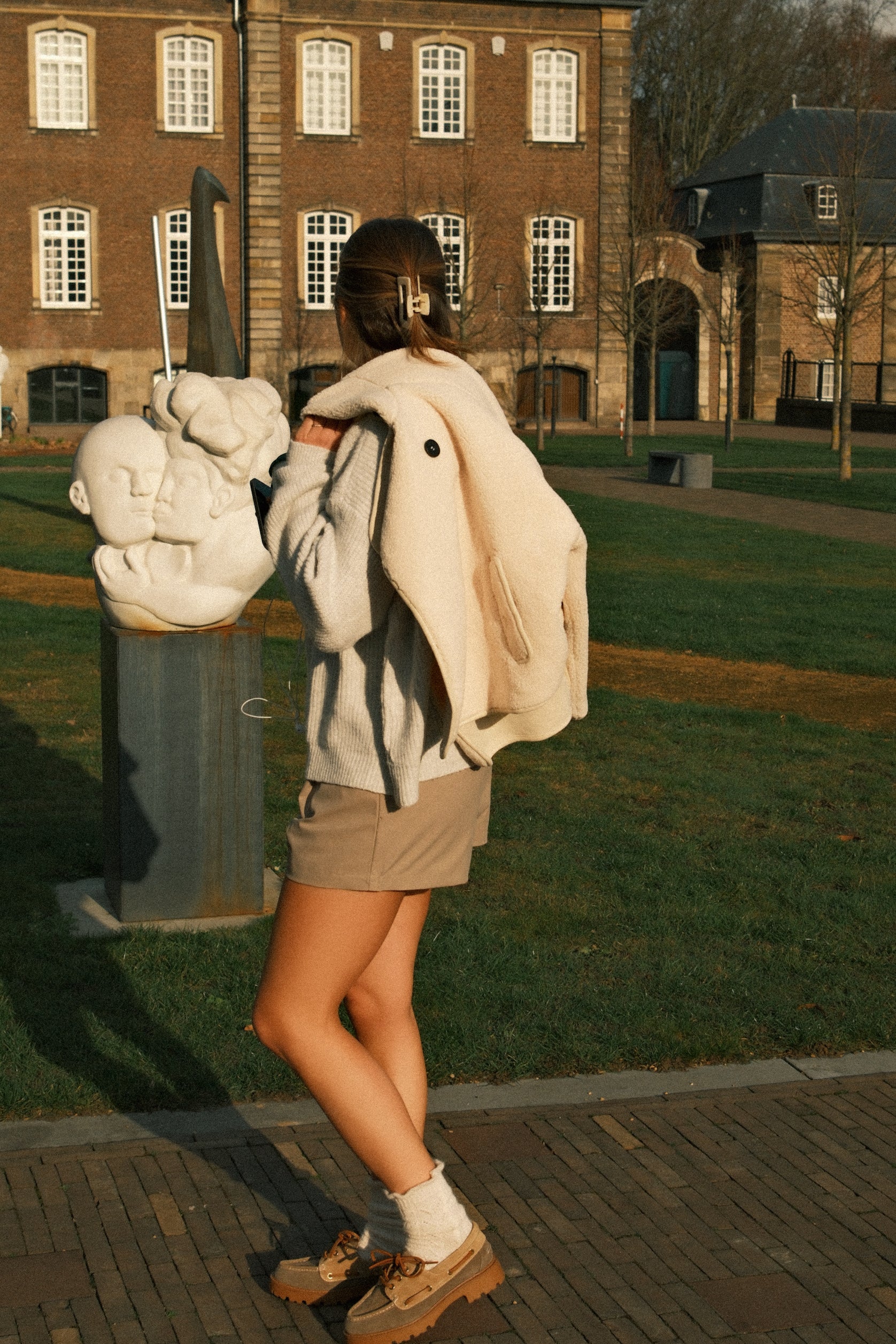 OSLO BUTTON KNIT GREY