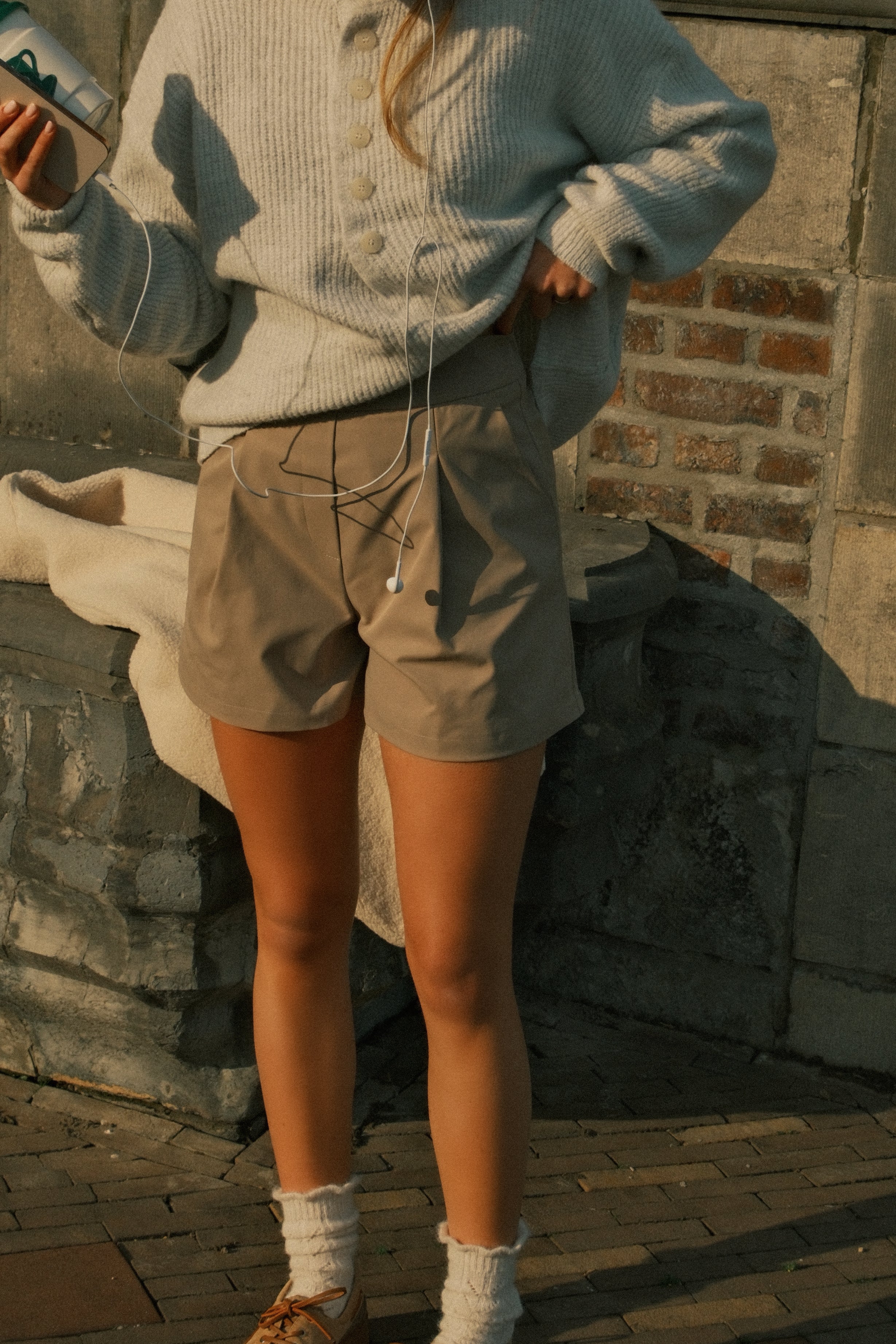 OSLO BUTTON KNIT GREY