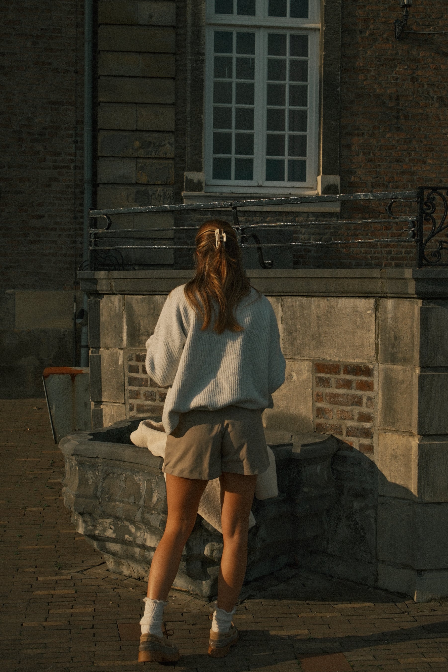 OSLO BUTTON KNIT GREY