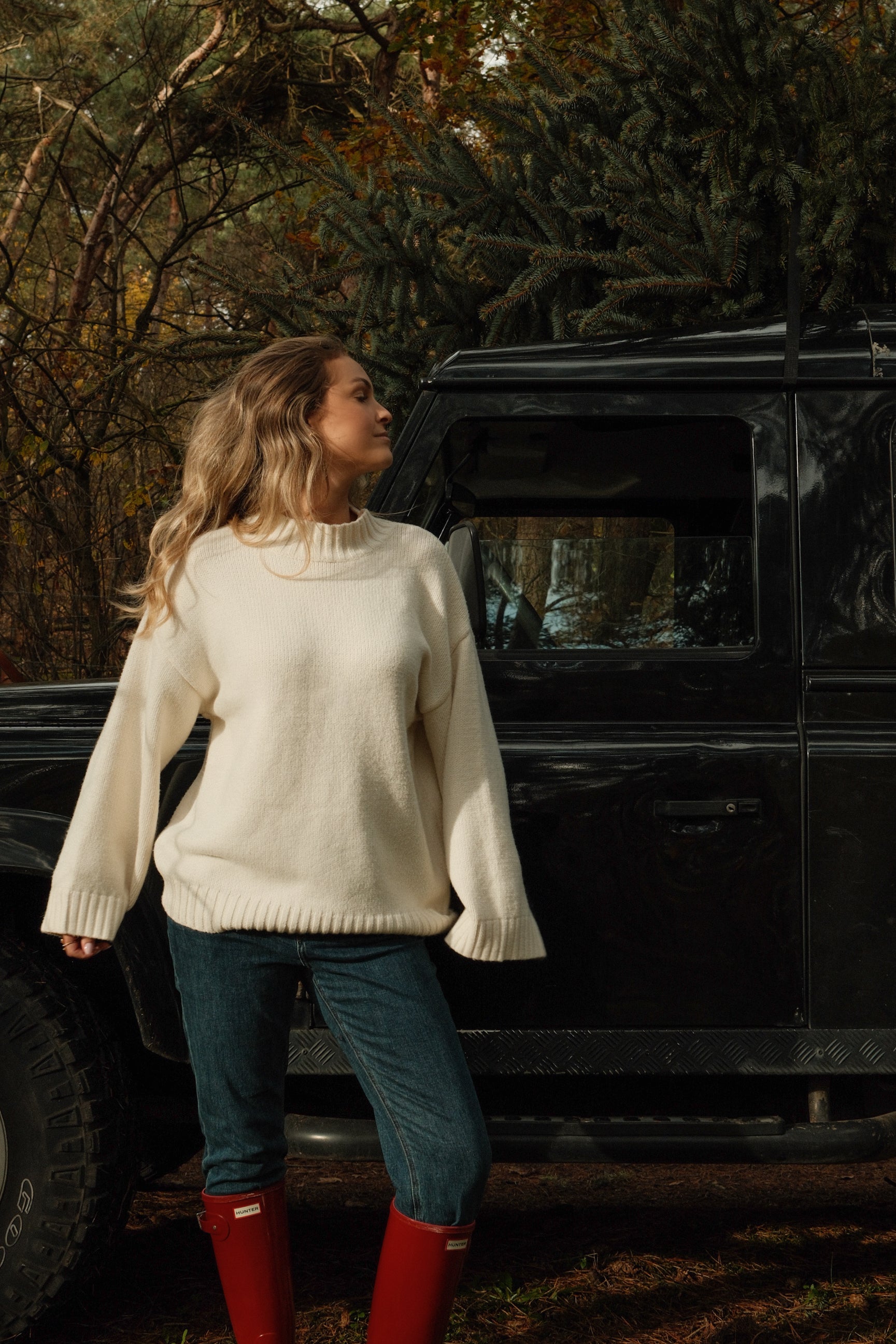 VIENNA COL KNIT WHITE