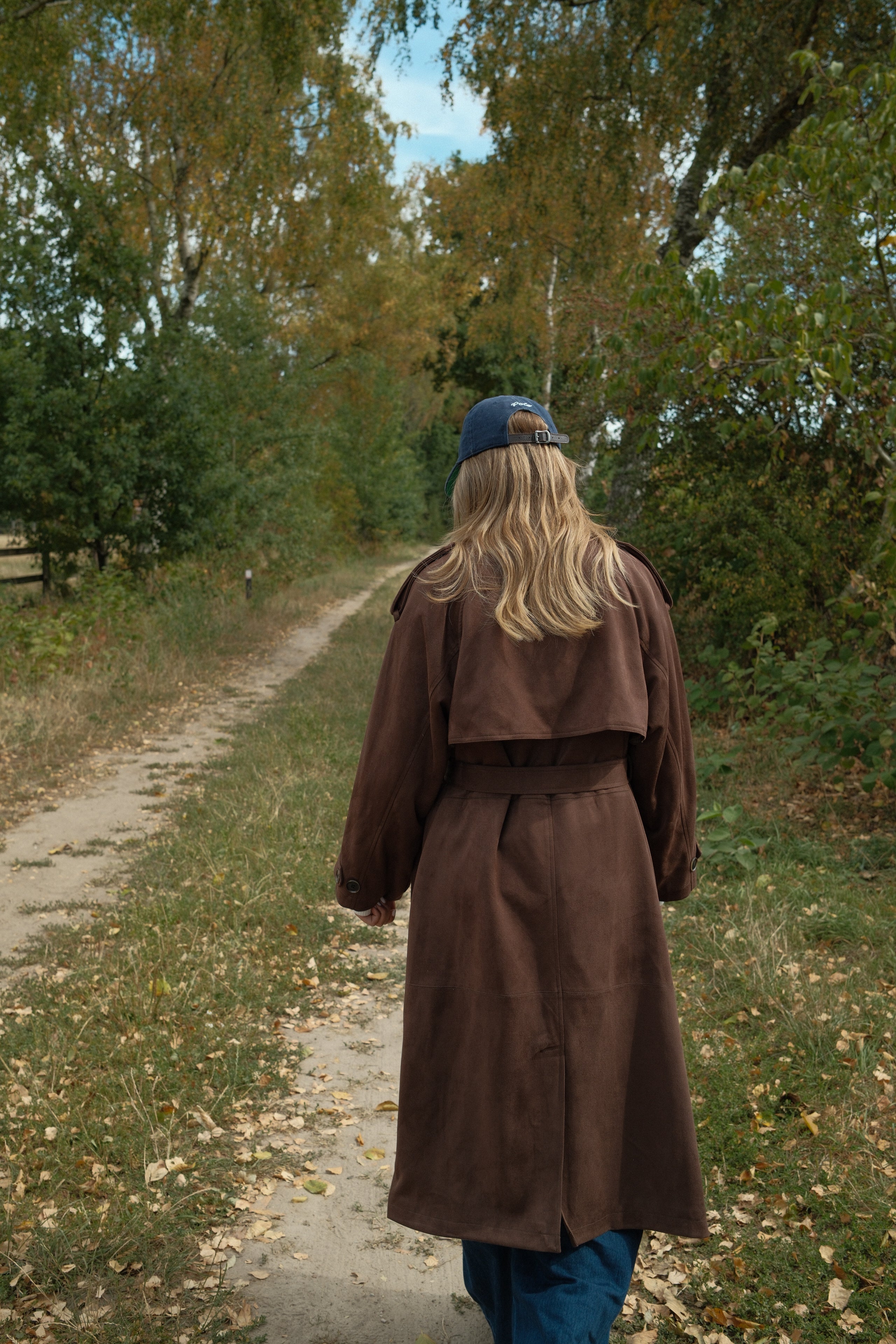 TRENCH COAT SUEDE CHOCO