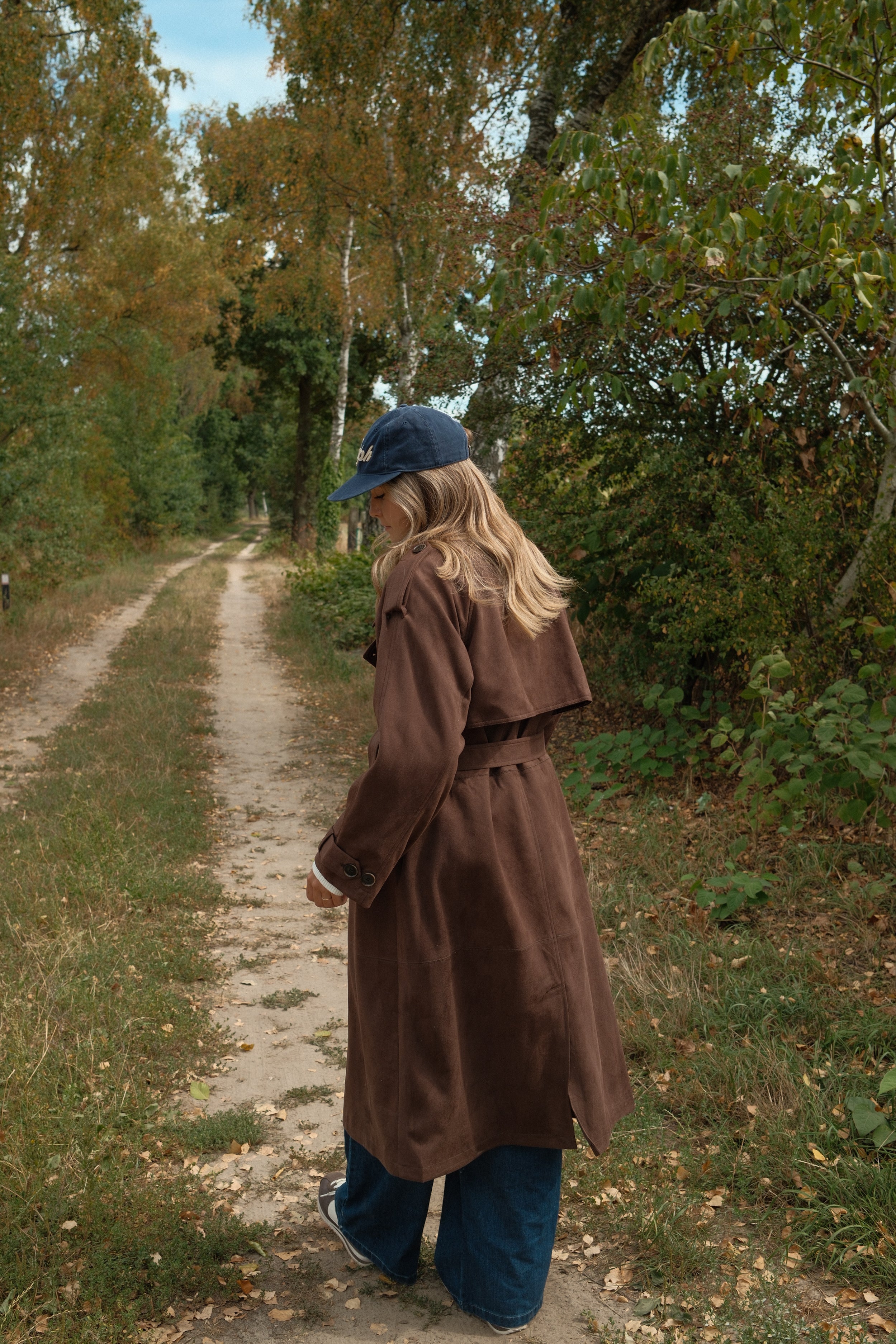TRENCH COAT SUEDE CHOCO