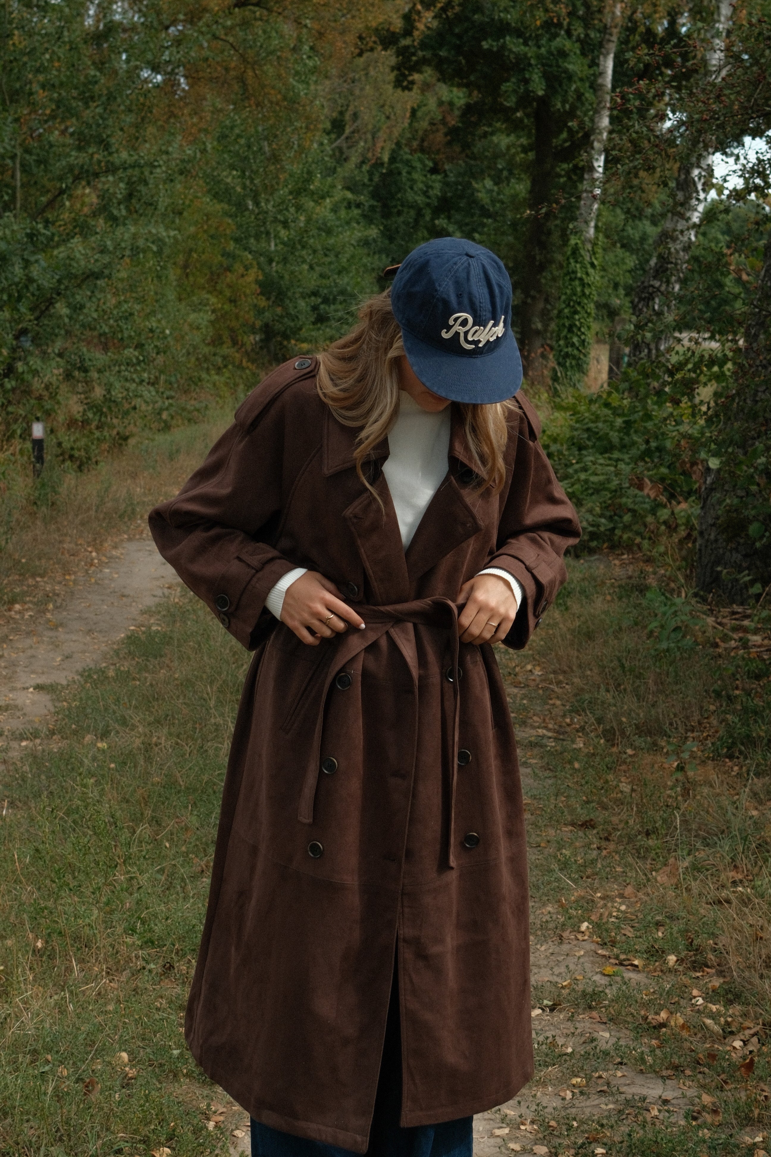 TRENCH COAT SUEDE CHOCO