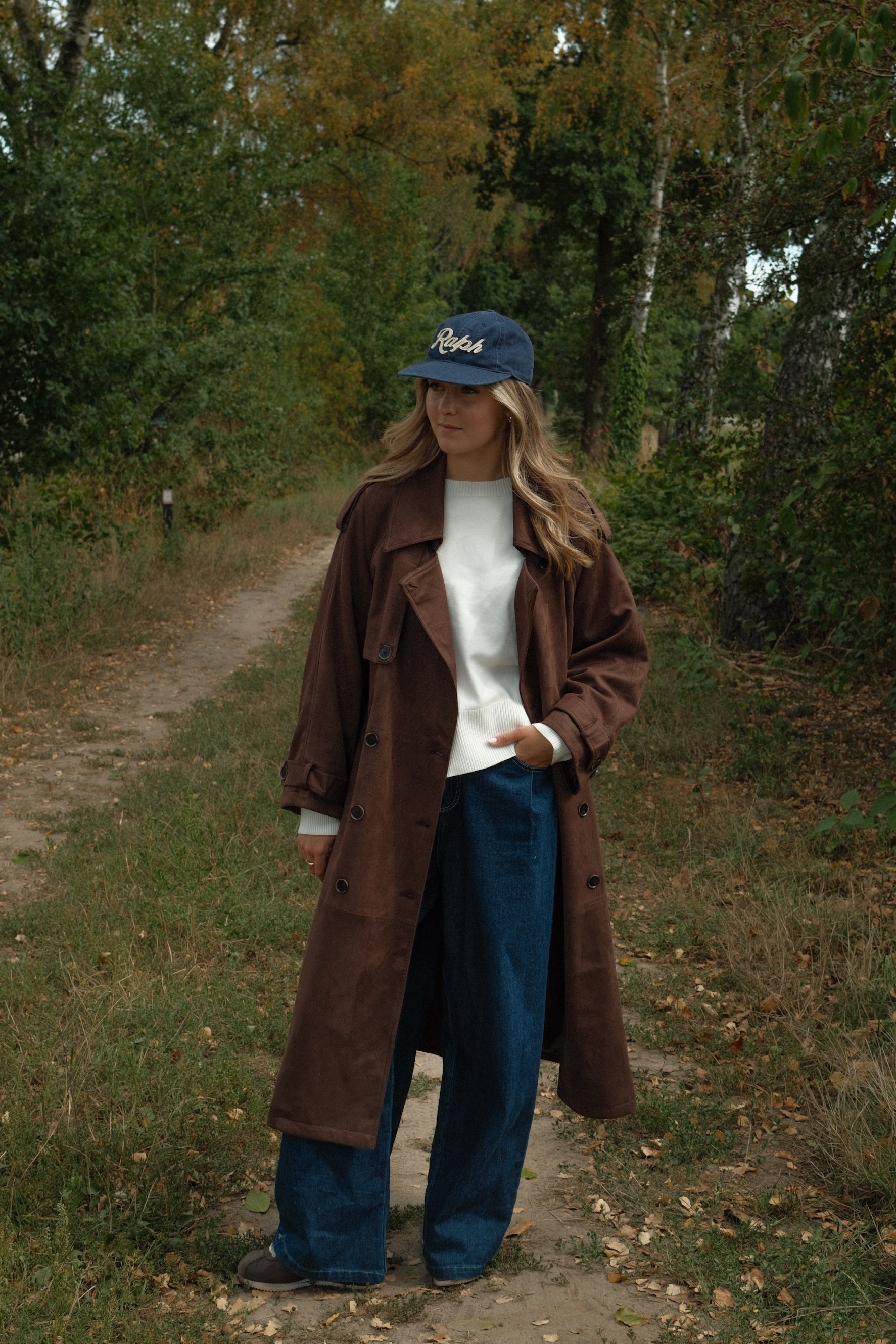 TRENCH COAT SUEDE CHOCO