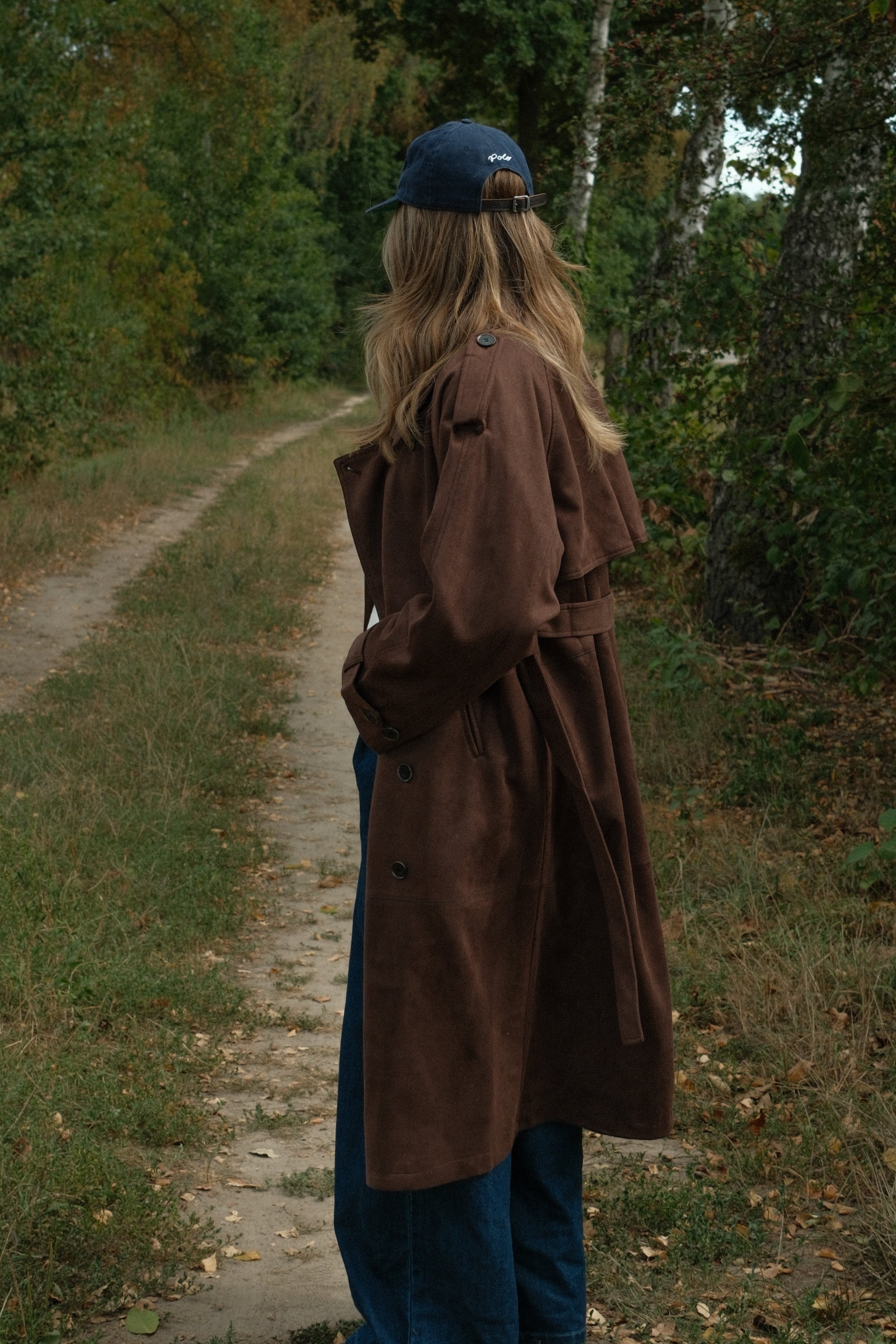 TRENCH COAT SUEDE CHOCO