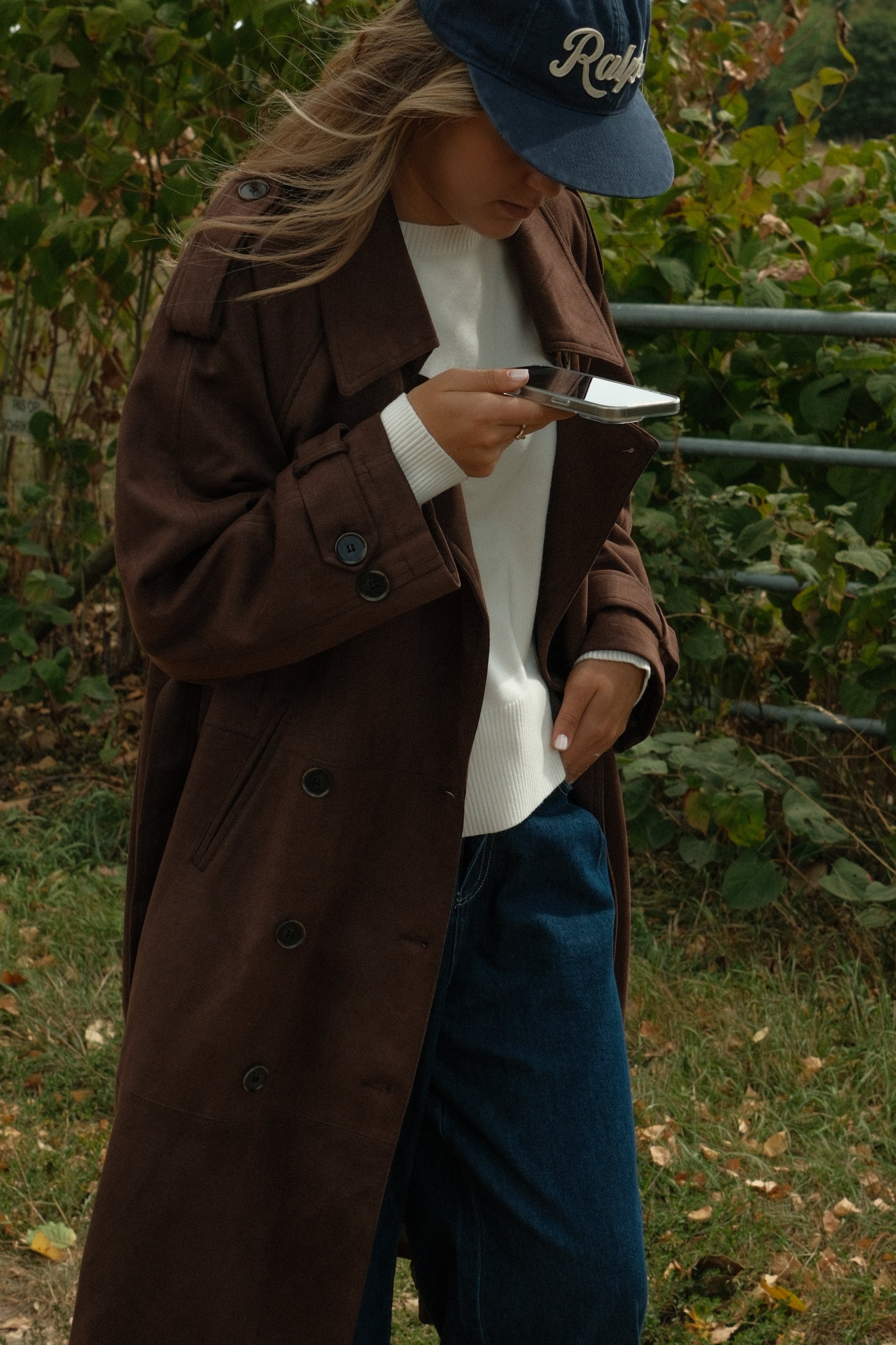 TRENCH COAT SUEDE CHOCO