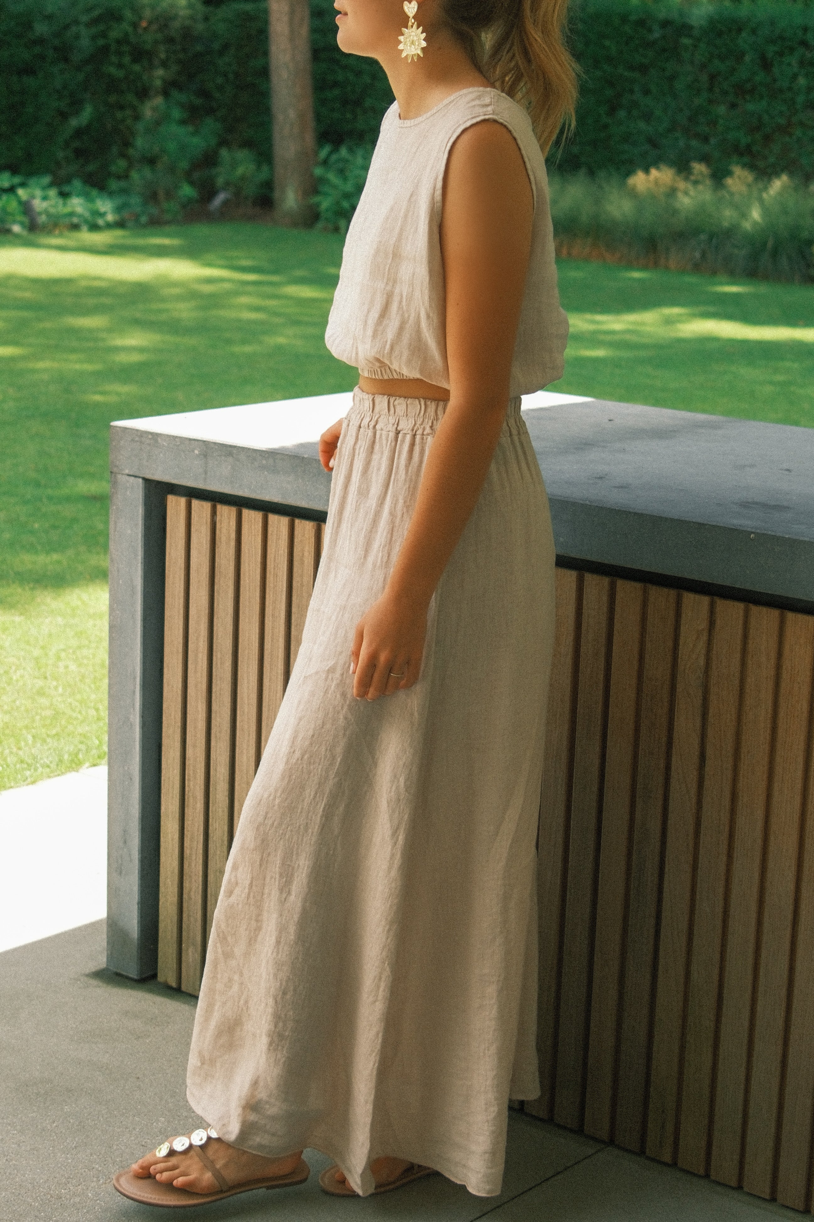 JULY LINNEN SET BEIGE