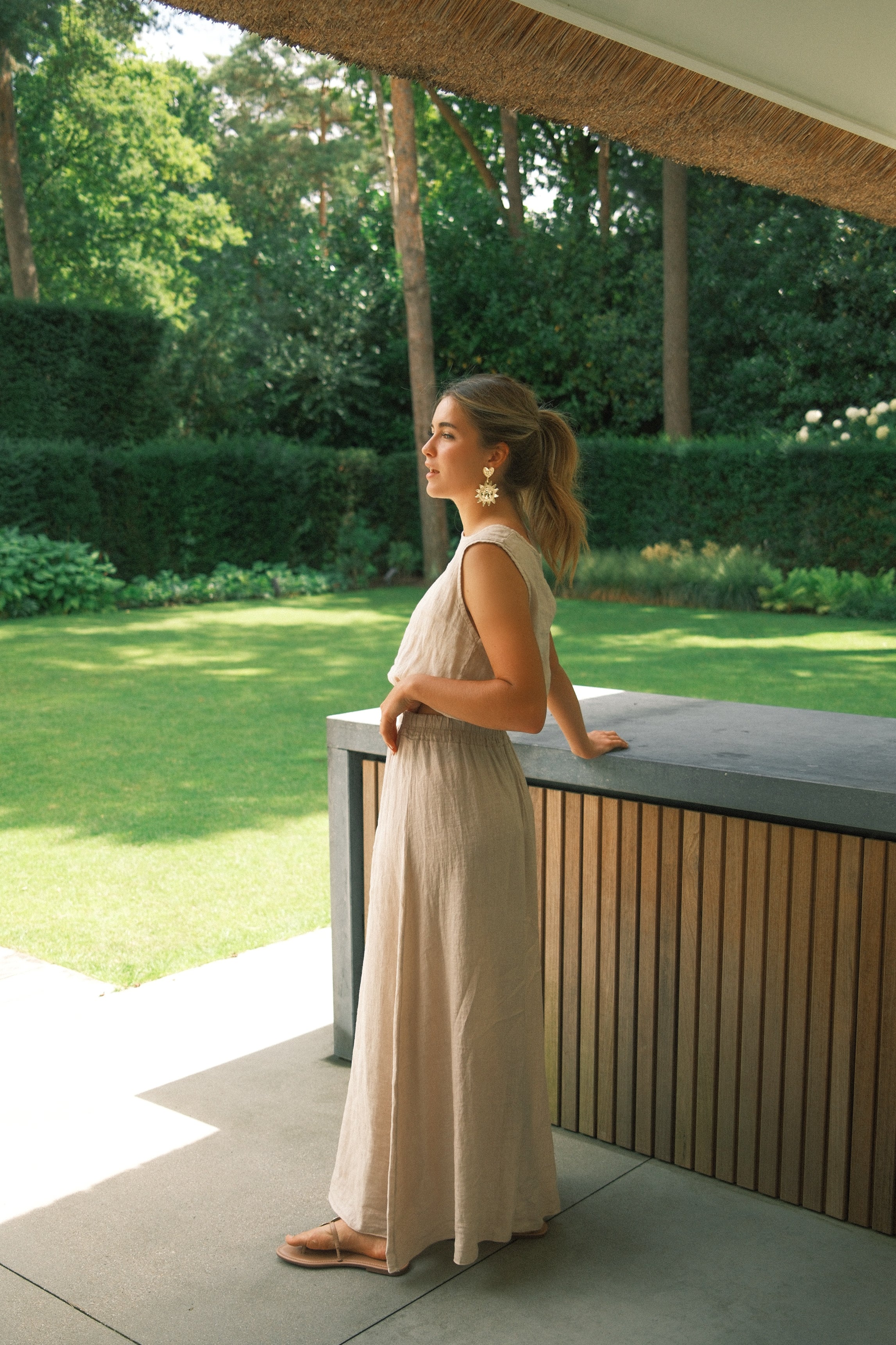 JULY LINNEN SET BEIGE