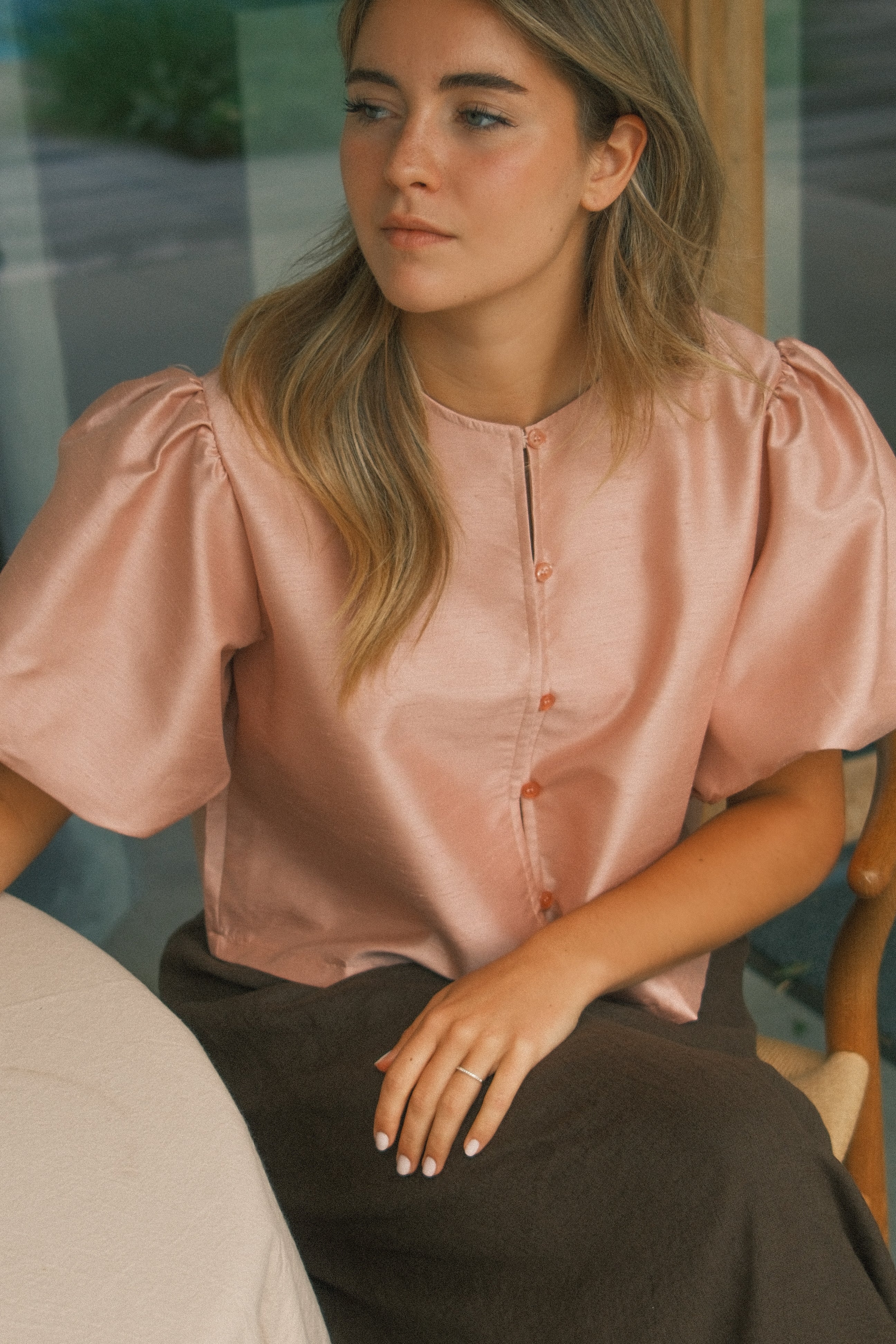 BALLOON TOP OLD PINK