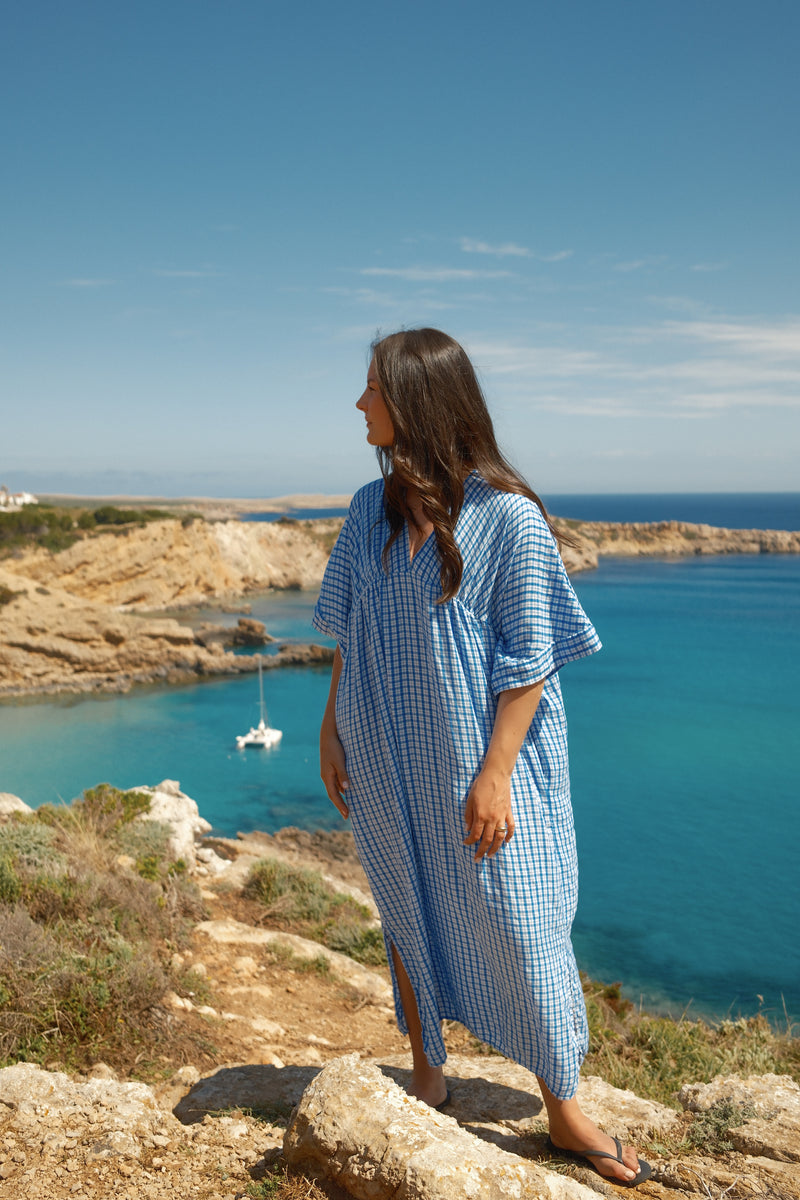 MAXI MAY DRESS BLUE