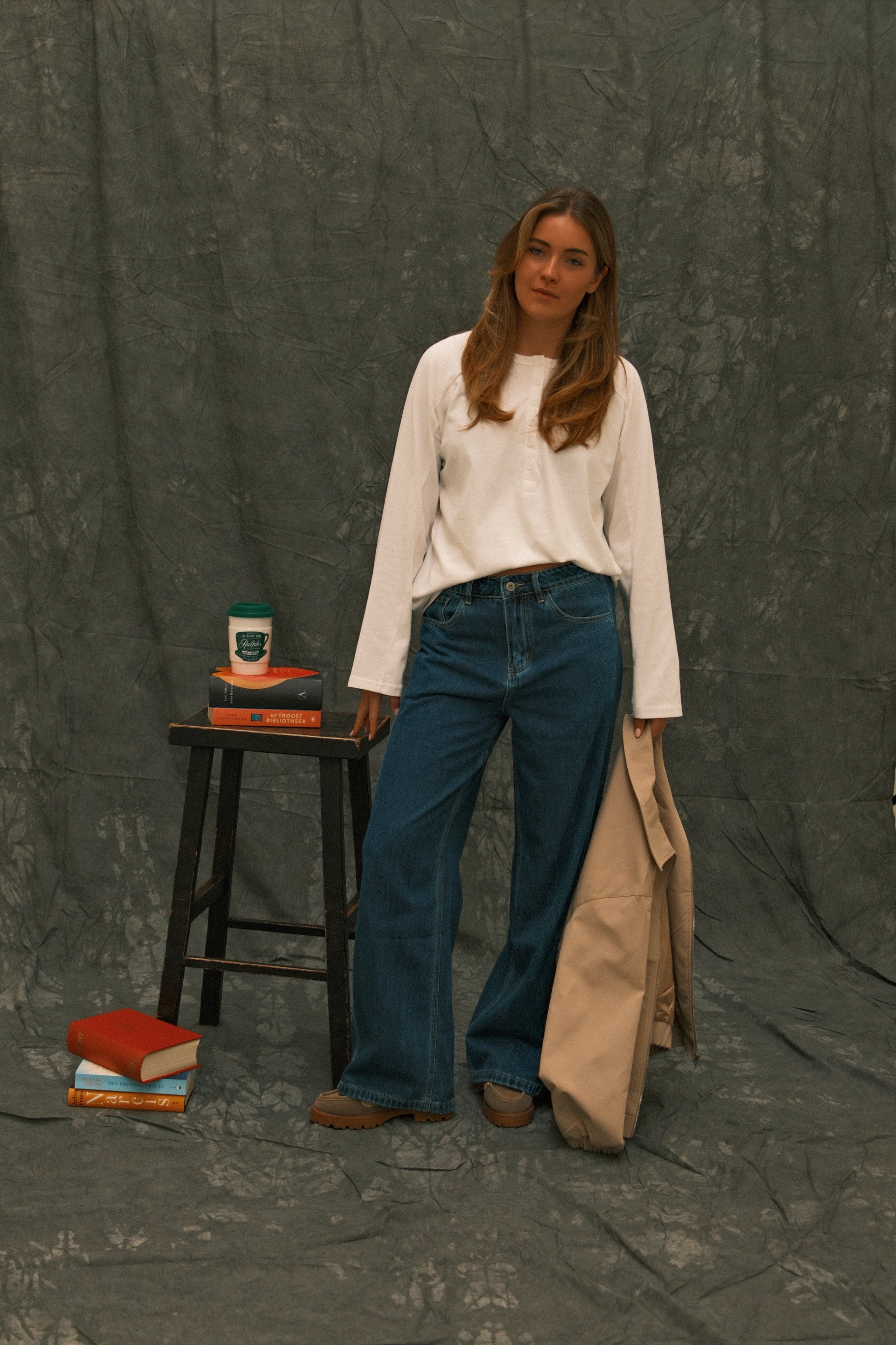 BUTTON LONGSLEEVE OFF-WHITE