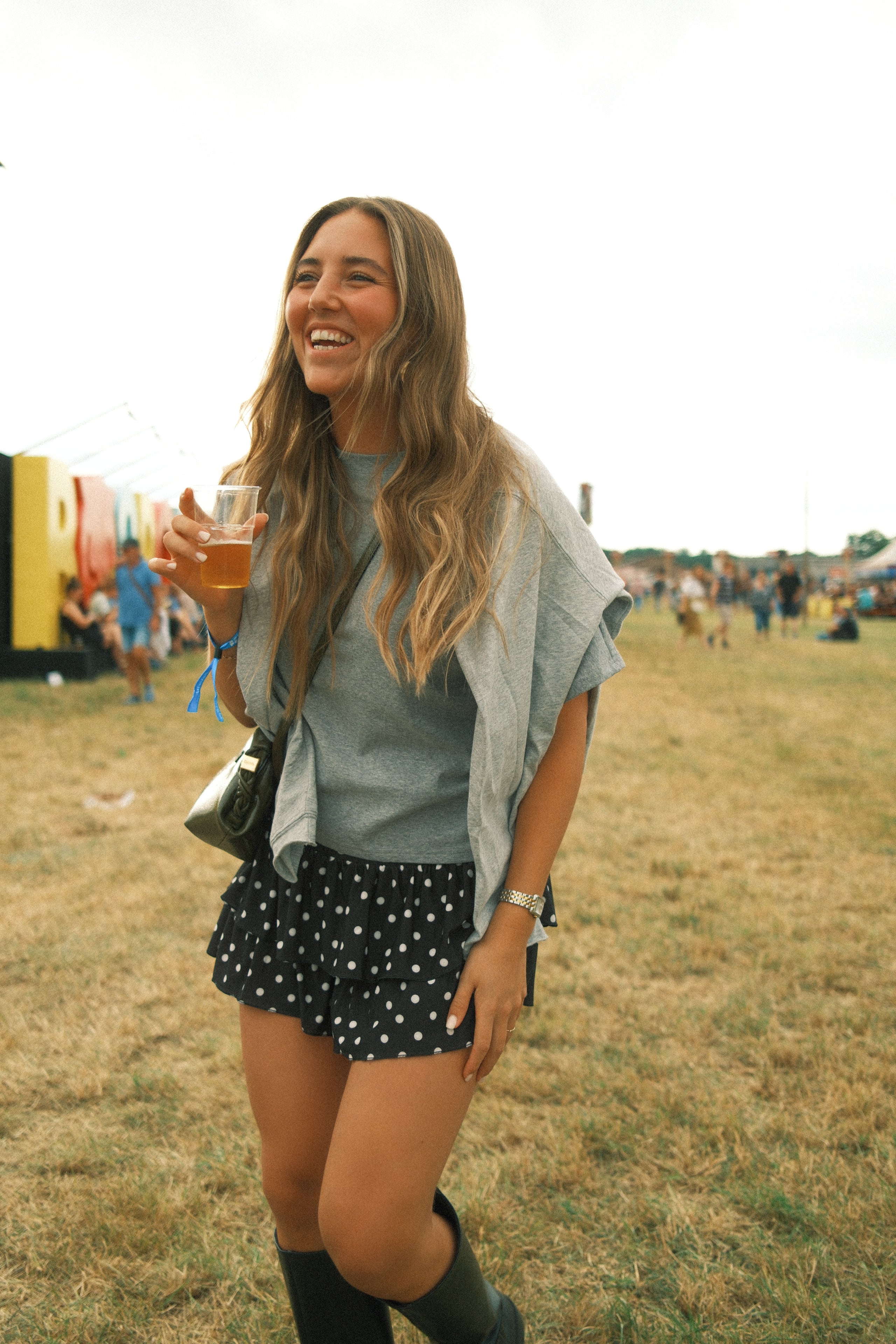 OVERSIZED MILA TEE GREY