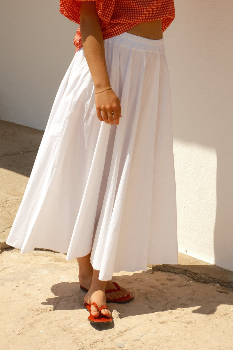 COTTON JUNE SKIRT WHITE