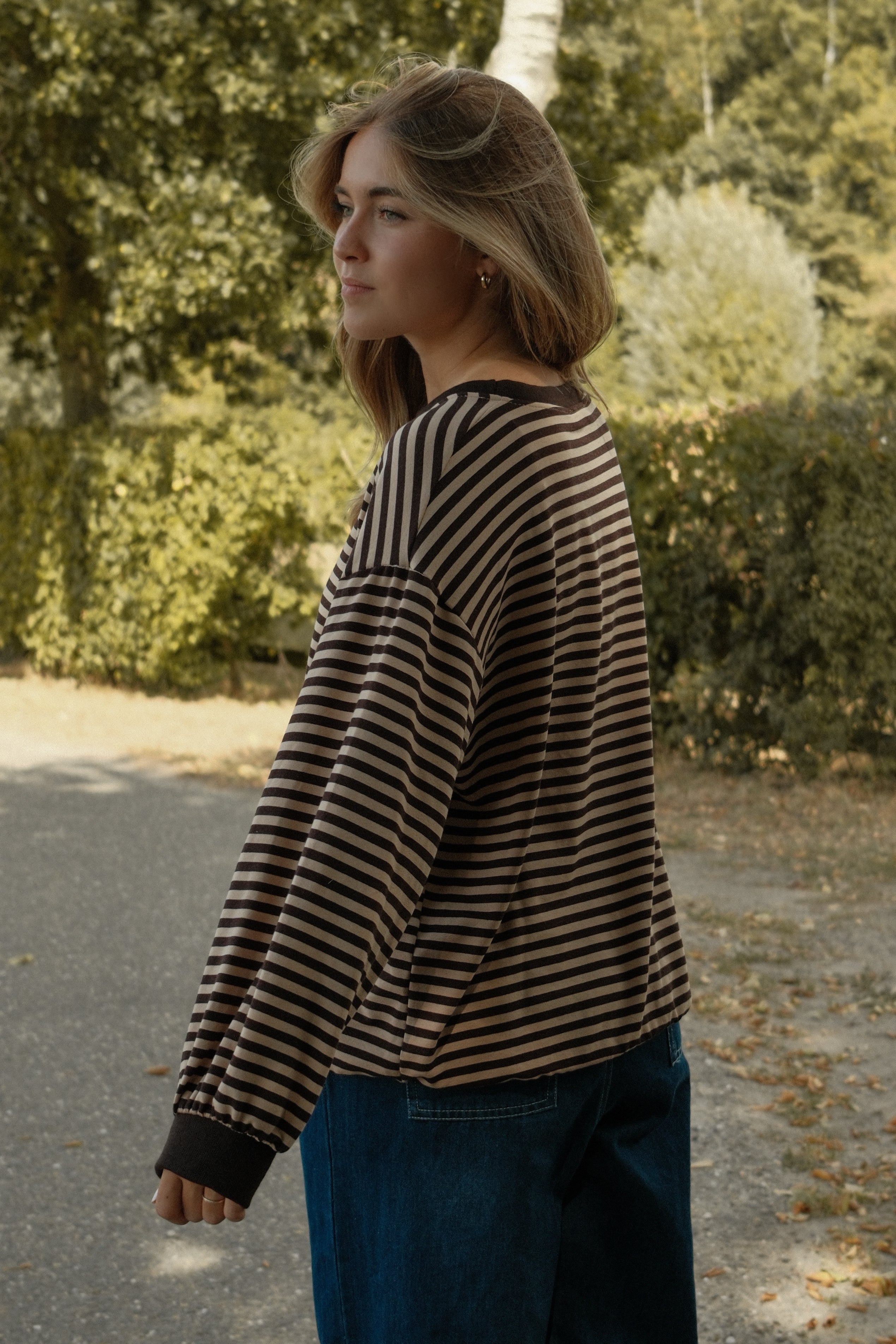 ANNIE SWEATER STRIPED CHOCO