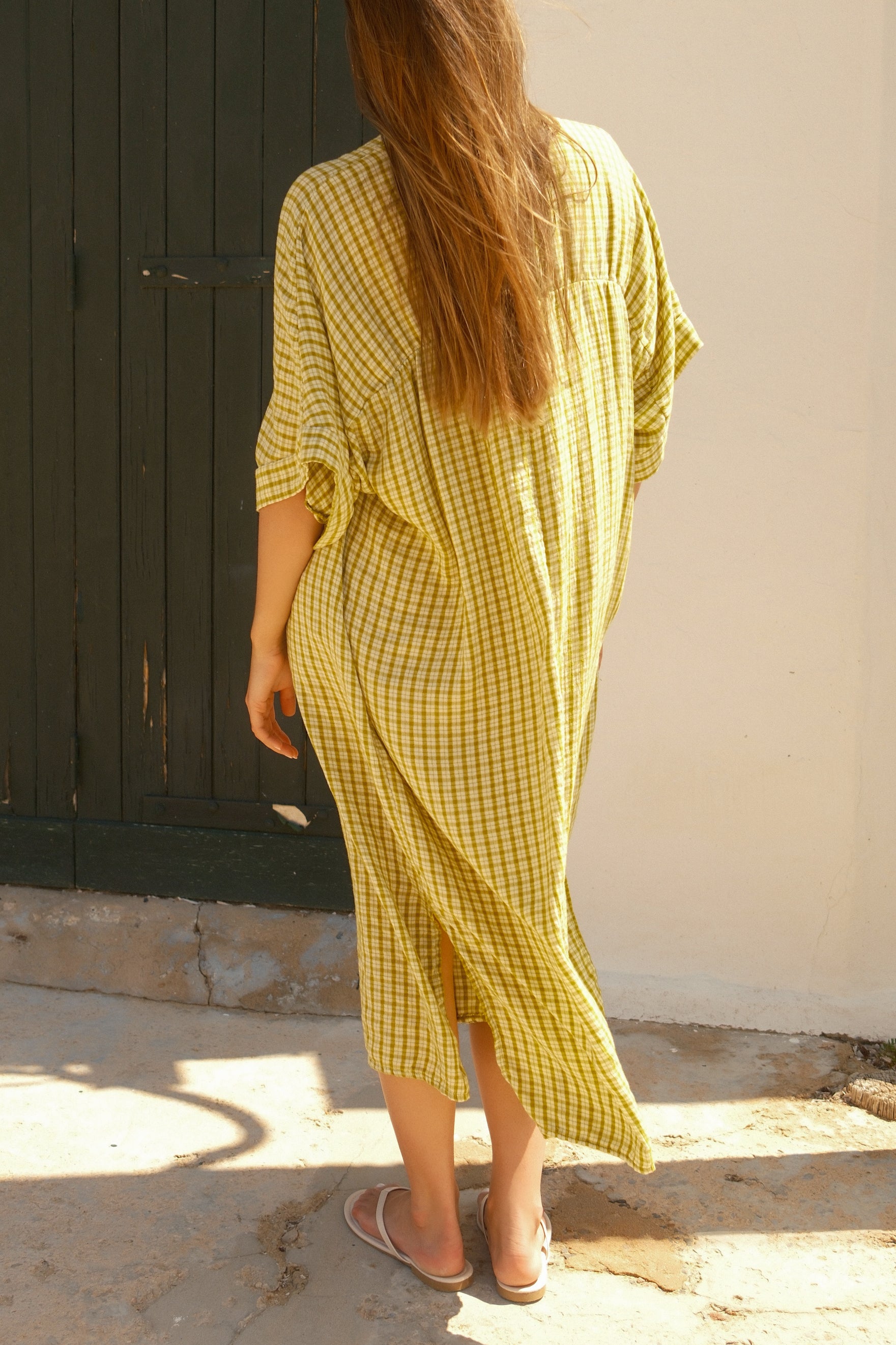 MAXI MAY DRESS APPLE GREEN