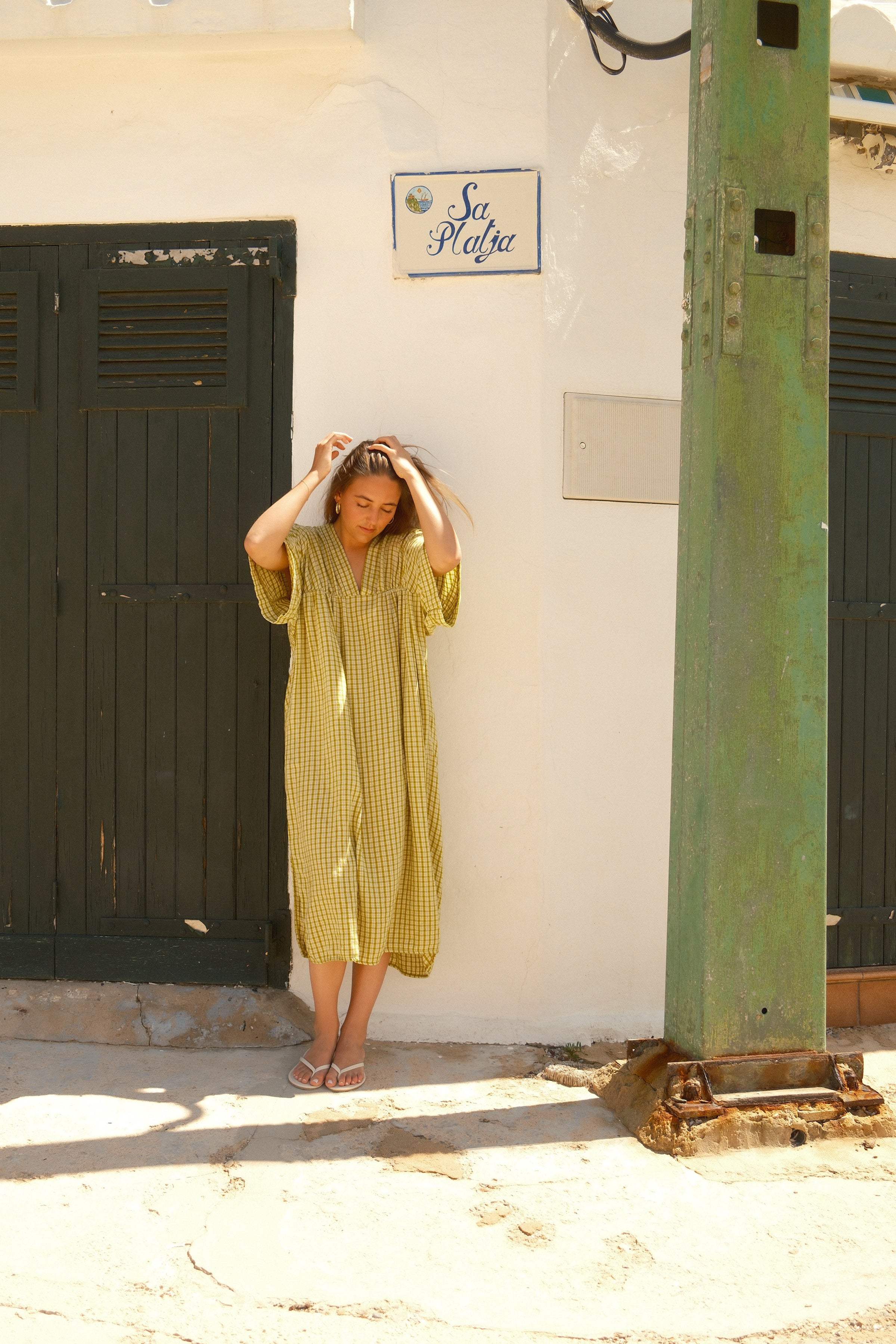 MAXI MAY DRESS APPLE GREEN