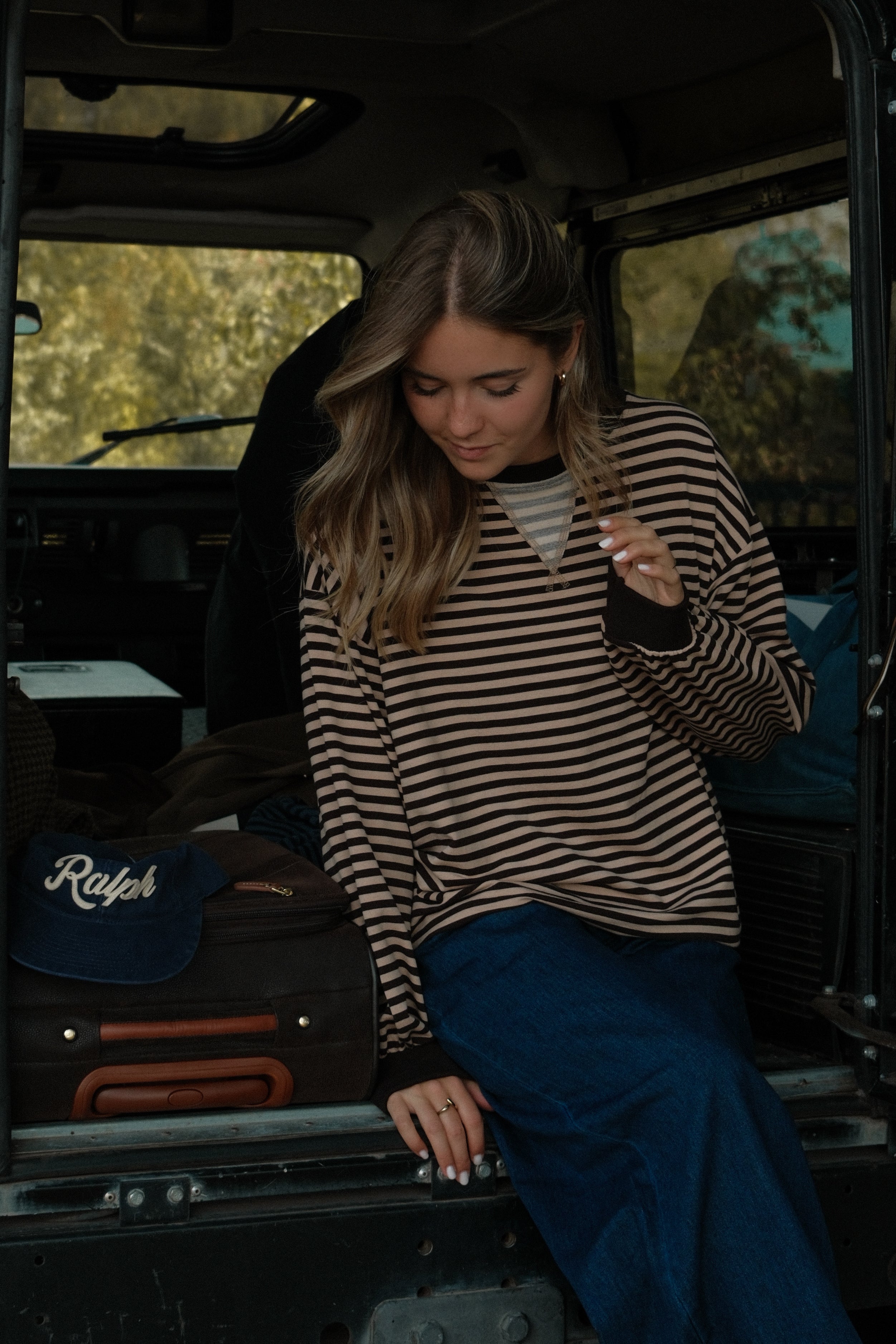 ANNIE SWEATER STRIPED CHOCO