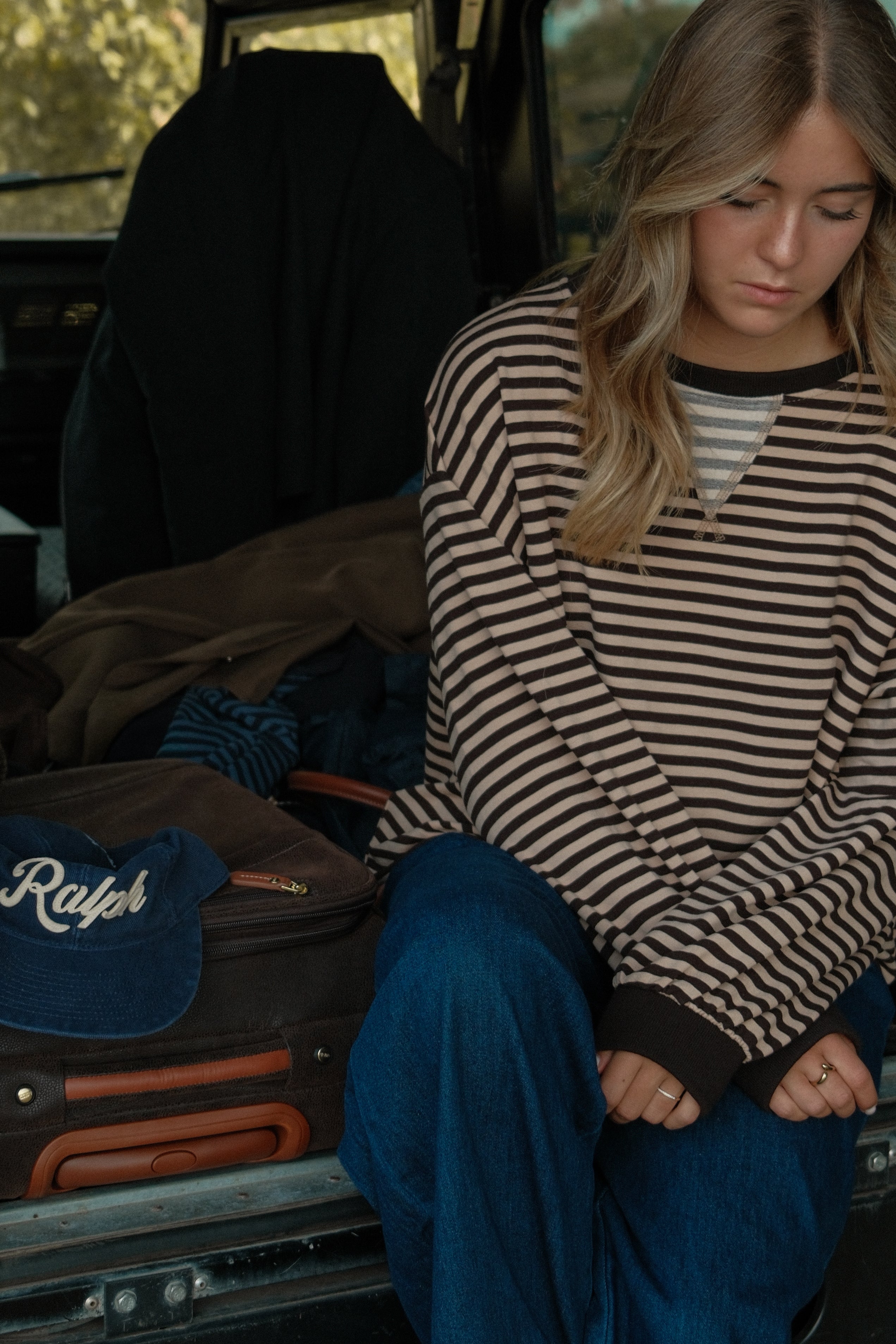 ANNIE SWEATER STRIPED CHOCO