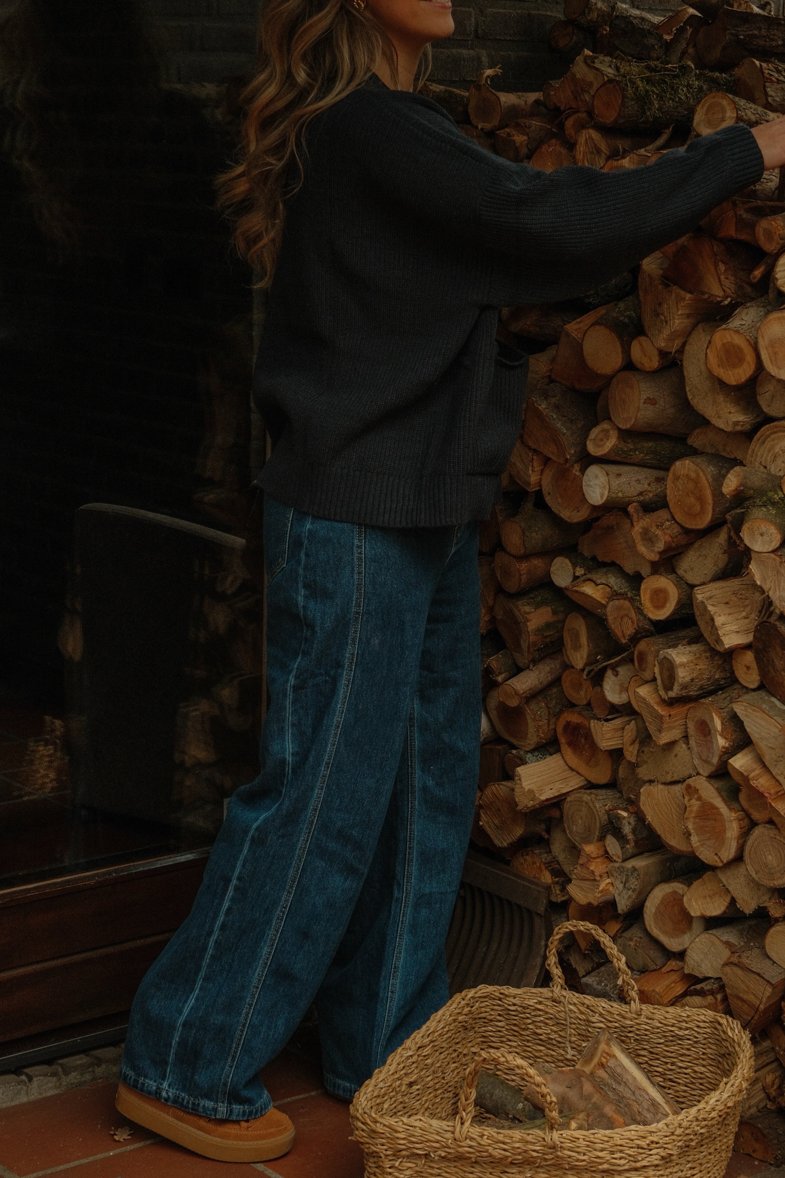 OVERSIZED LAUREN CARDIGAN NAVY