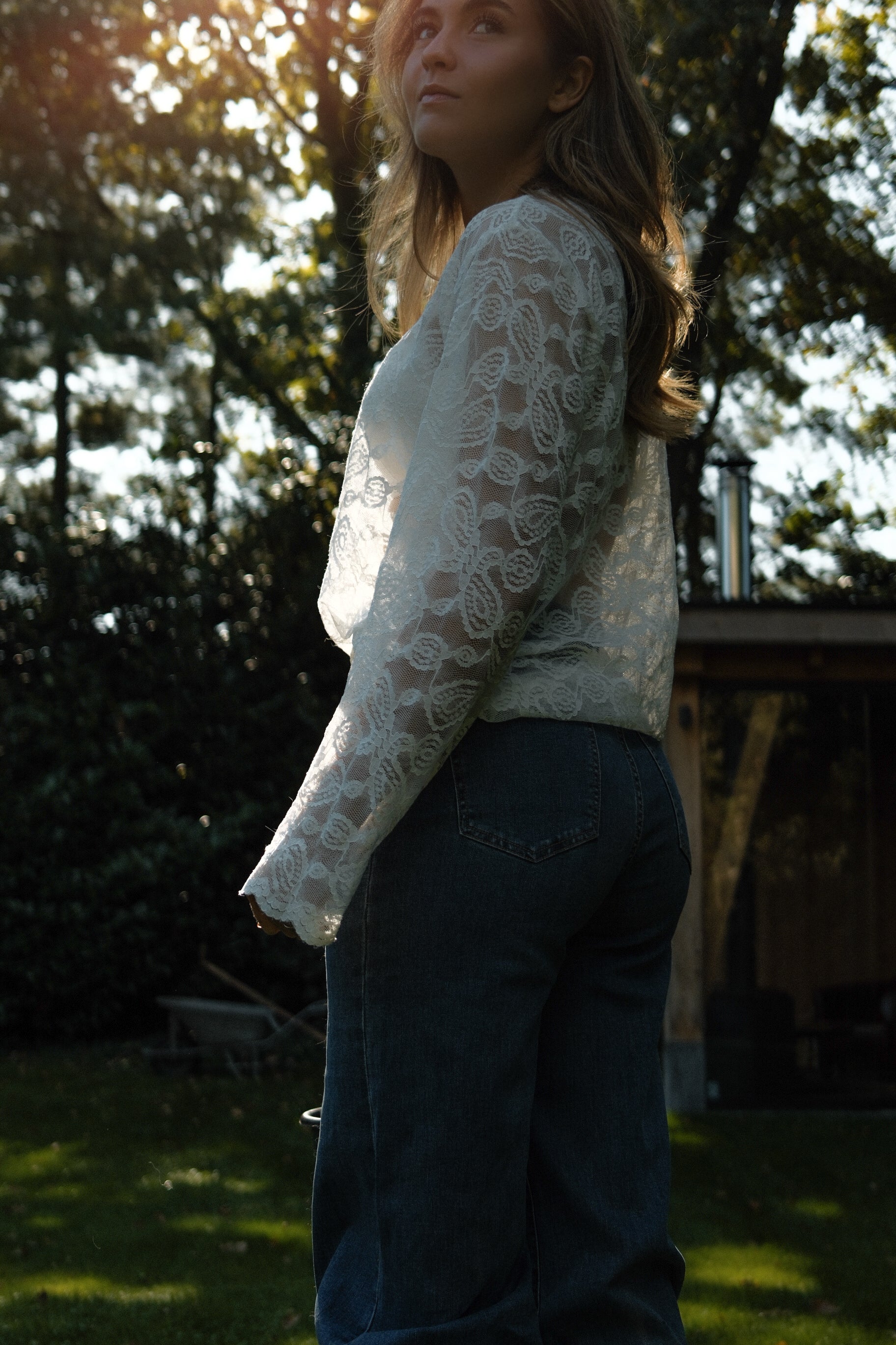 OUR FAVORITE LACE TOP WHITE