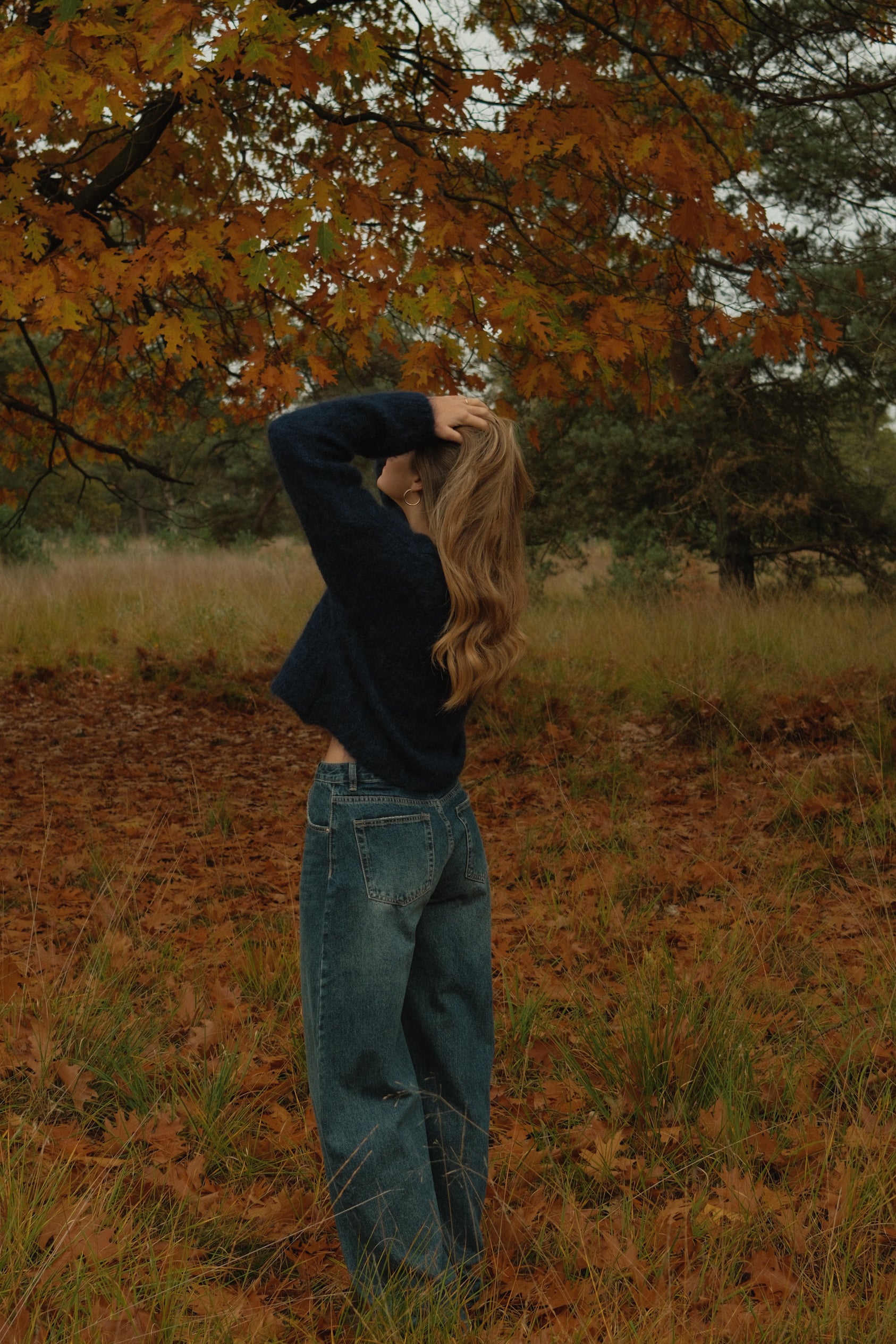 SLOW MORNING MOHAIR KNIT NAVY