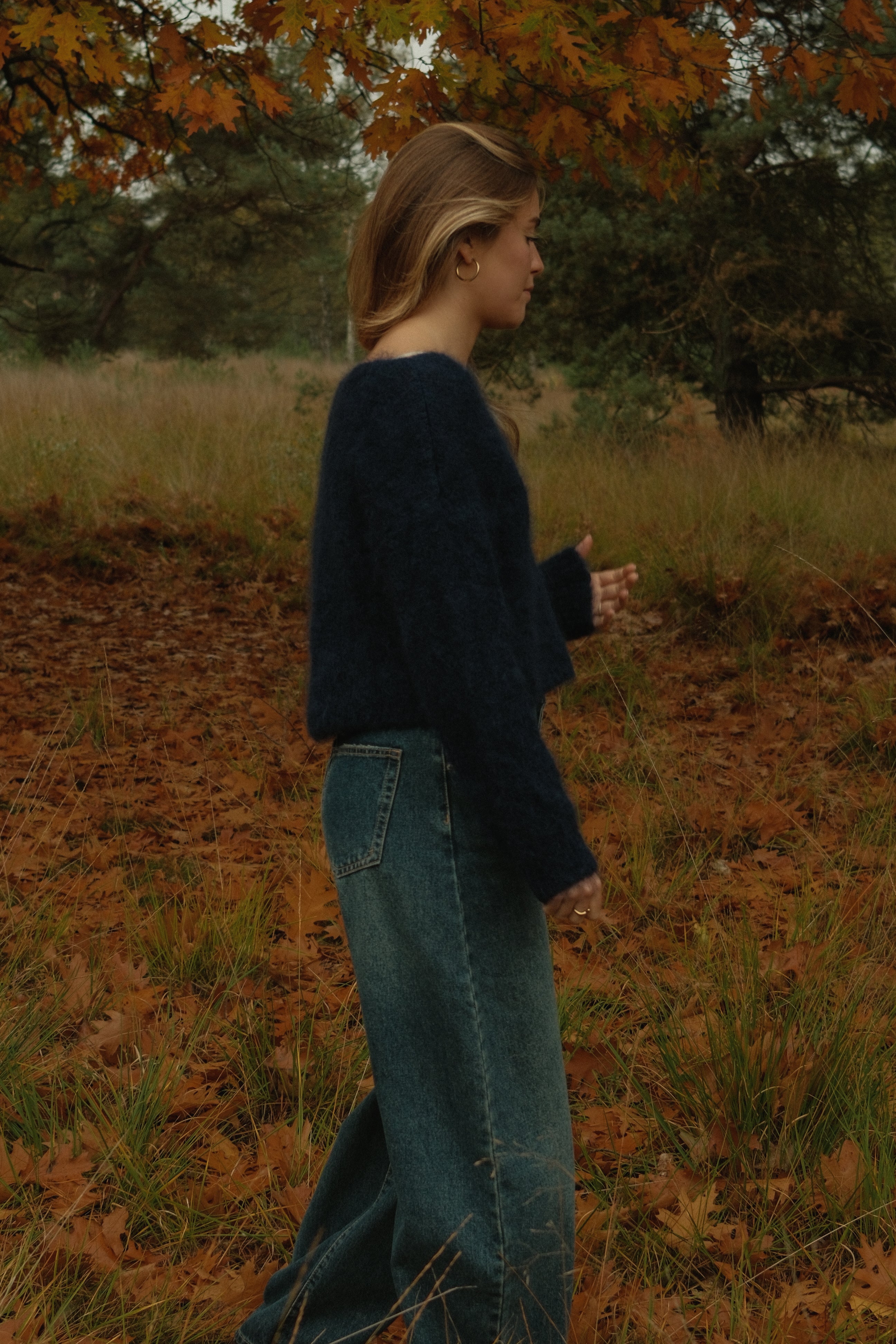 SLOW MORNING MOHAIR KNIT NAVY