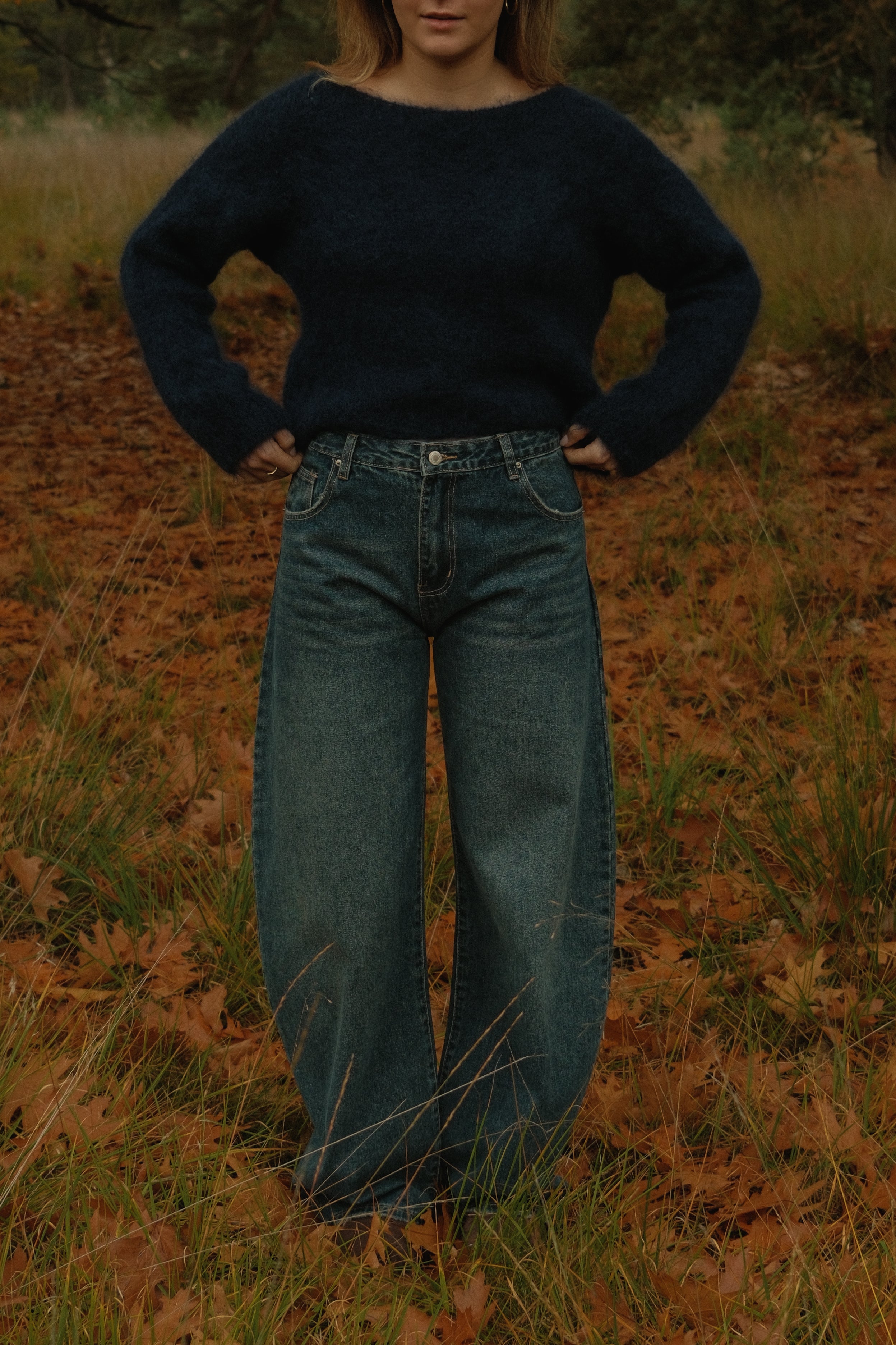 SLOW MORNING MOHAIR KNIT NAVY