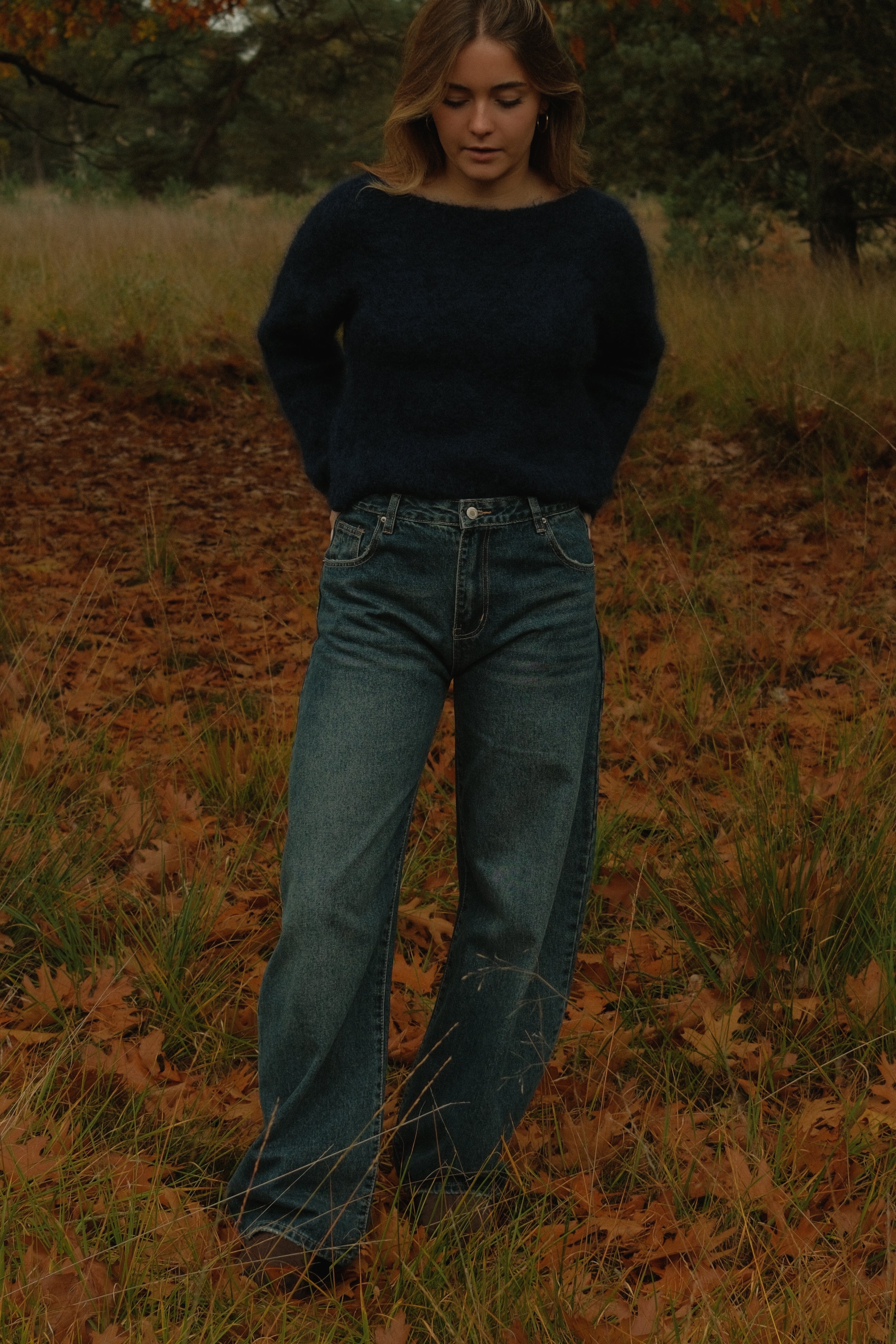 SLOW MORNING MOHAIR KNIT NAVY